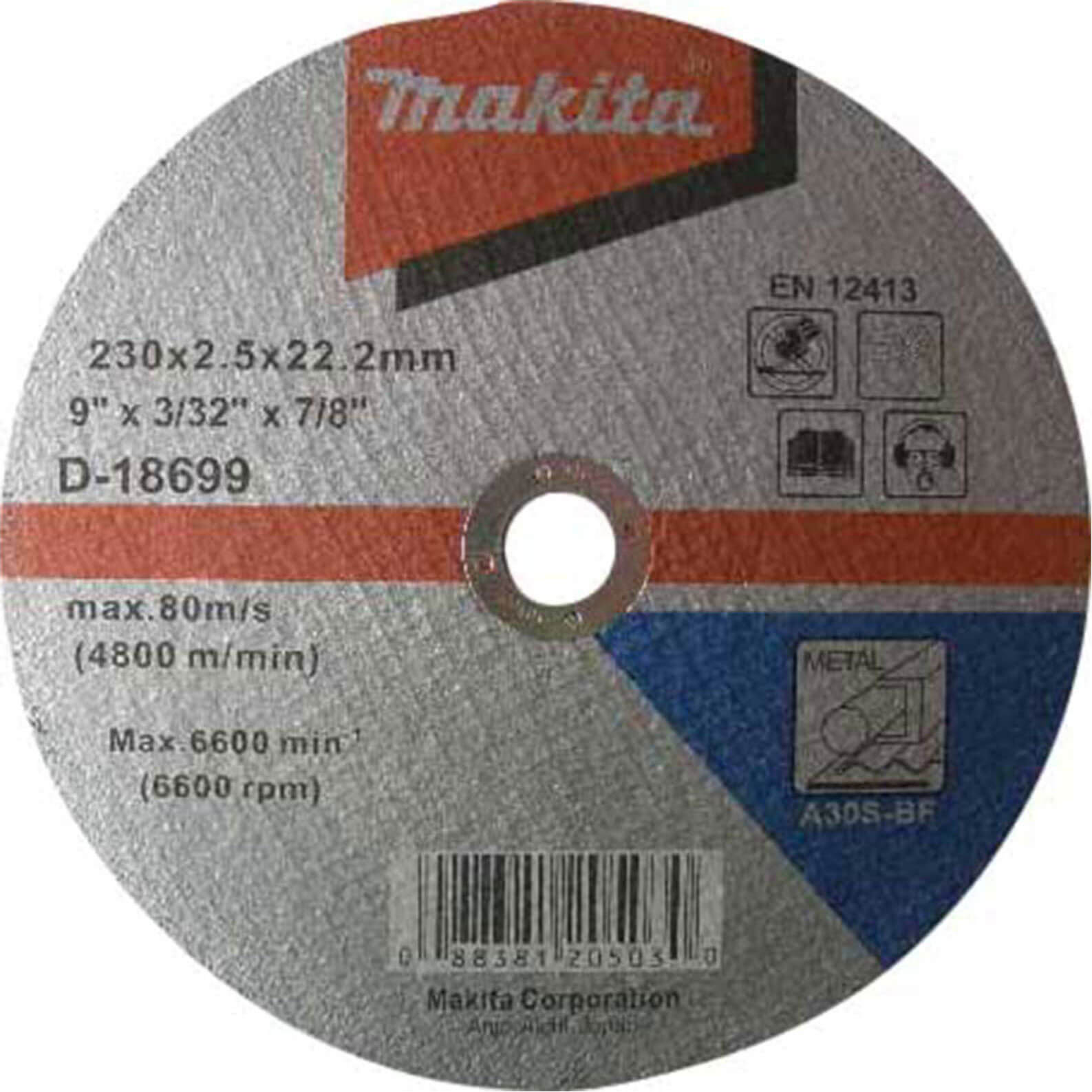 Photo of Makita A41 Flat Metal Cutting Disc 125mm