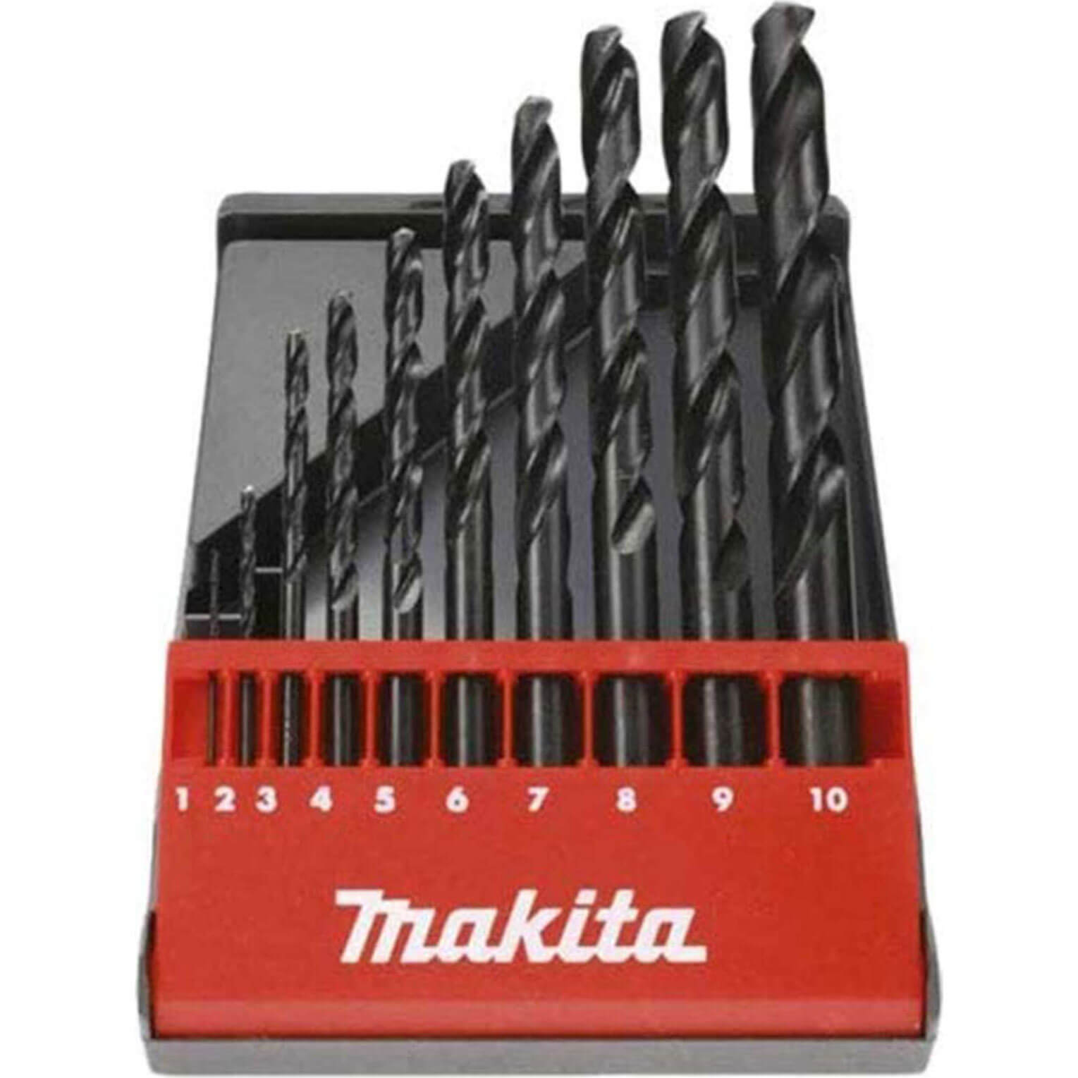 Photo of Makita 10 Piece Hss Groundpoint Drill Bit Set