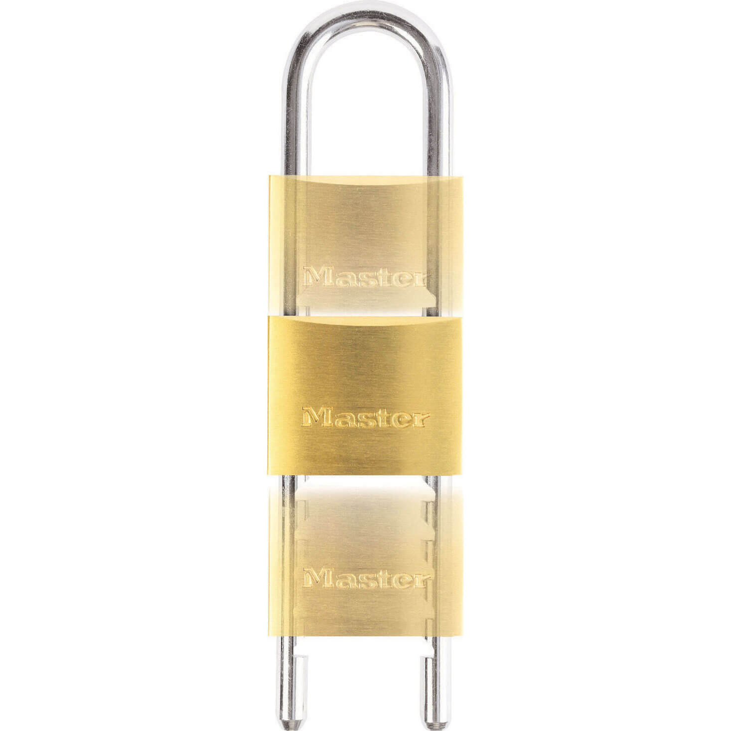 Photo of Masterlock Solid Brass Padlock And Adjustable Shackle 50mm Extra Long