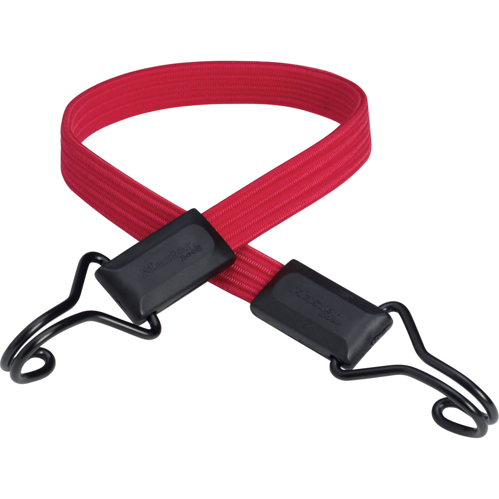 Photo of Masterlock Double Hook Flat Bungee Cord 600mm Red Pack Of 1