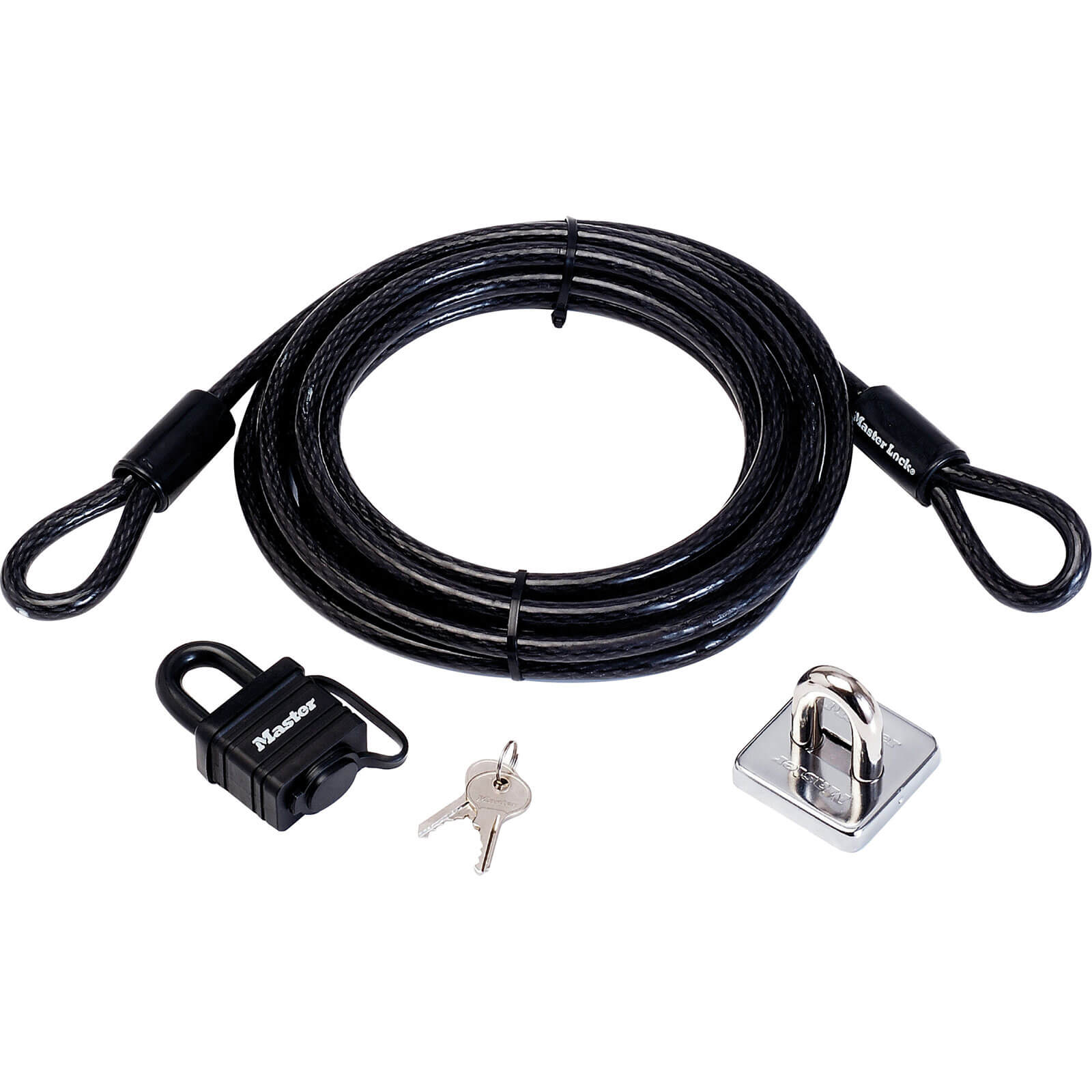 Photo of Masterlock Cable Lock And Anchor Garden Security Kit