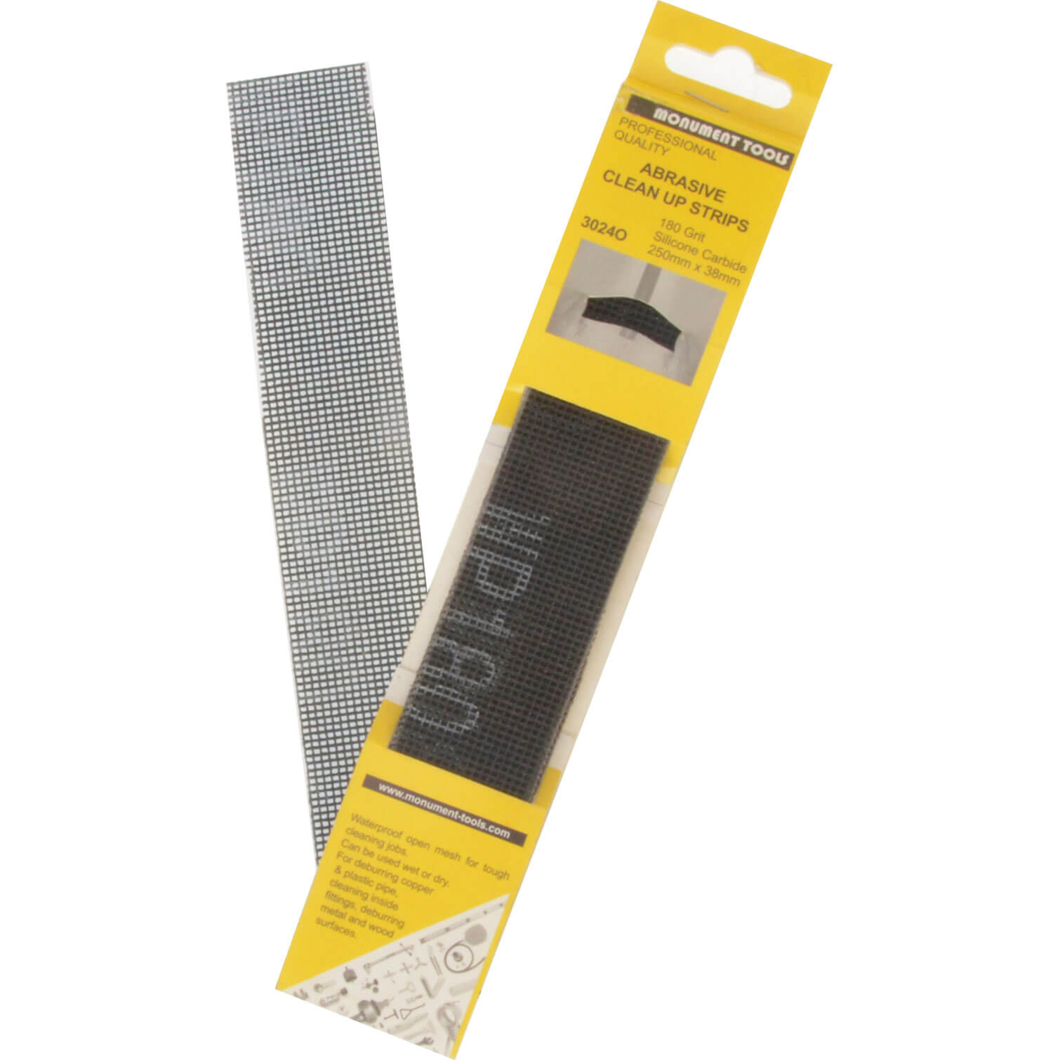 Photo of Monument 3024 Abrasive Clean Up Strips Pack Of 10