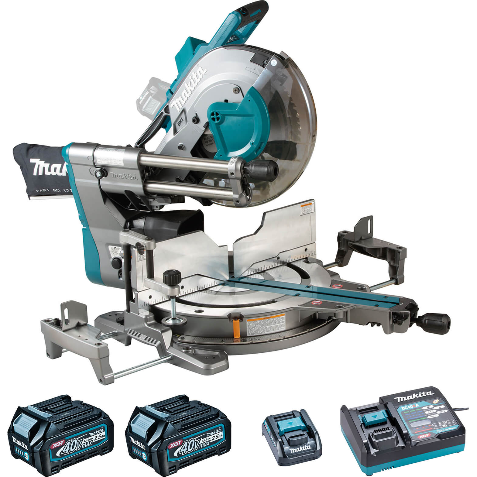 Photo of Makita Ls003g 40v Max Xgt Cordless Brushless Slide Compound Mitre Saw 305mm 2 X 2.5ah Li-ion Charger No Case