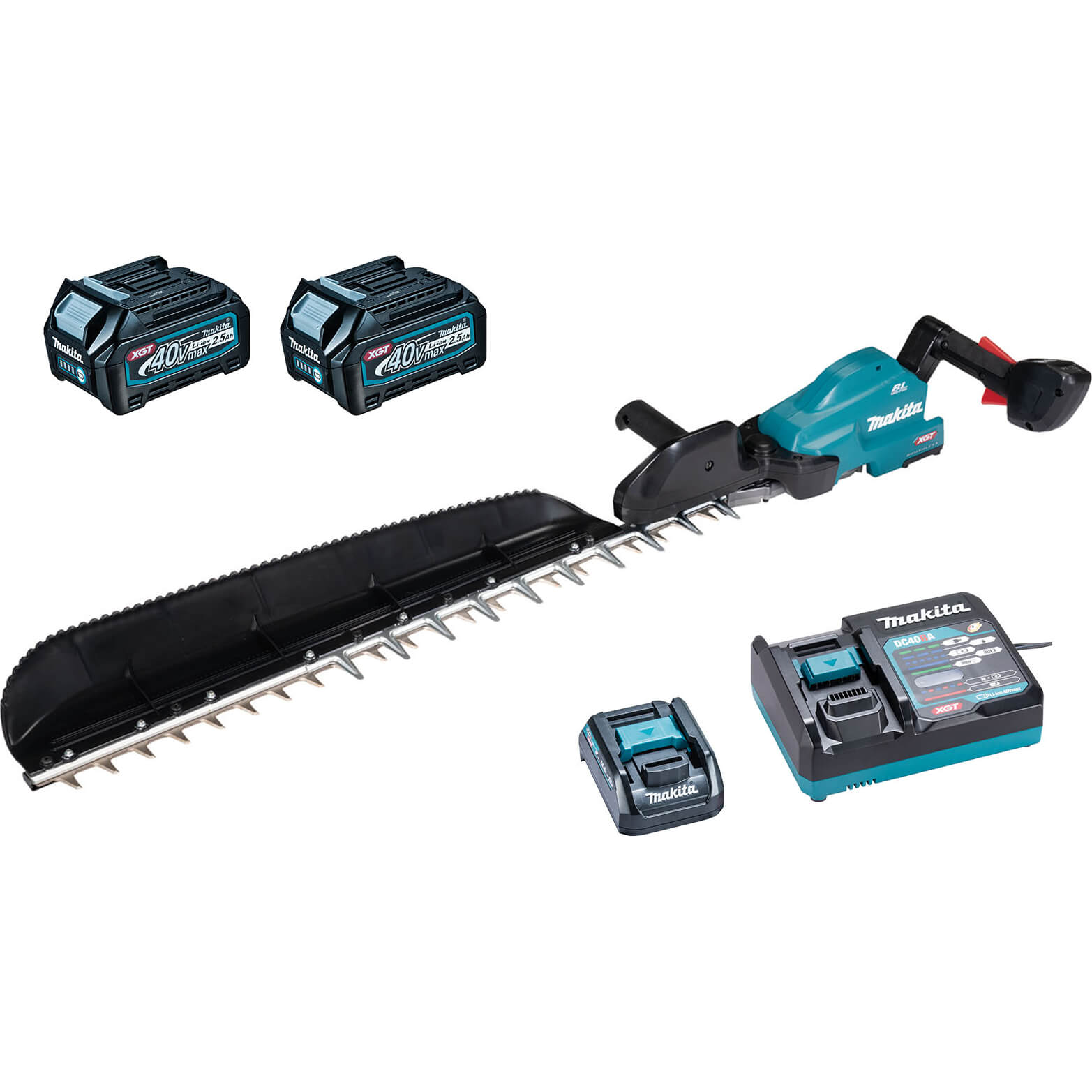 Photo of Makita Uh014g 40v Max Xgt Cordless Brushless Hedge Trimmer 750mm 2 X 2.5ah Li-ion Charger