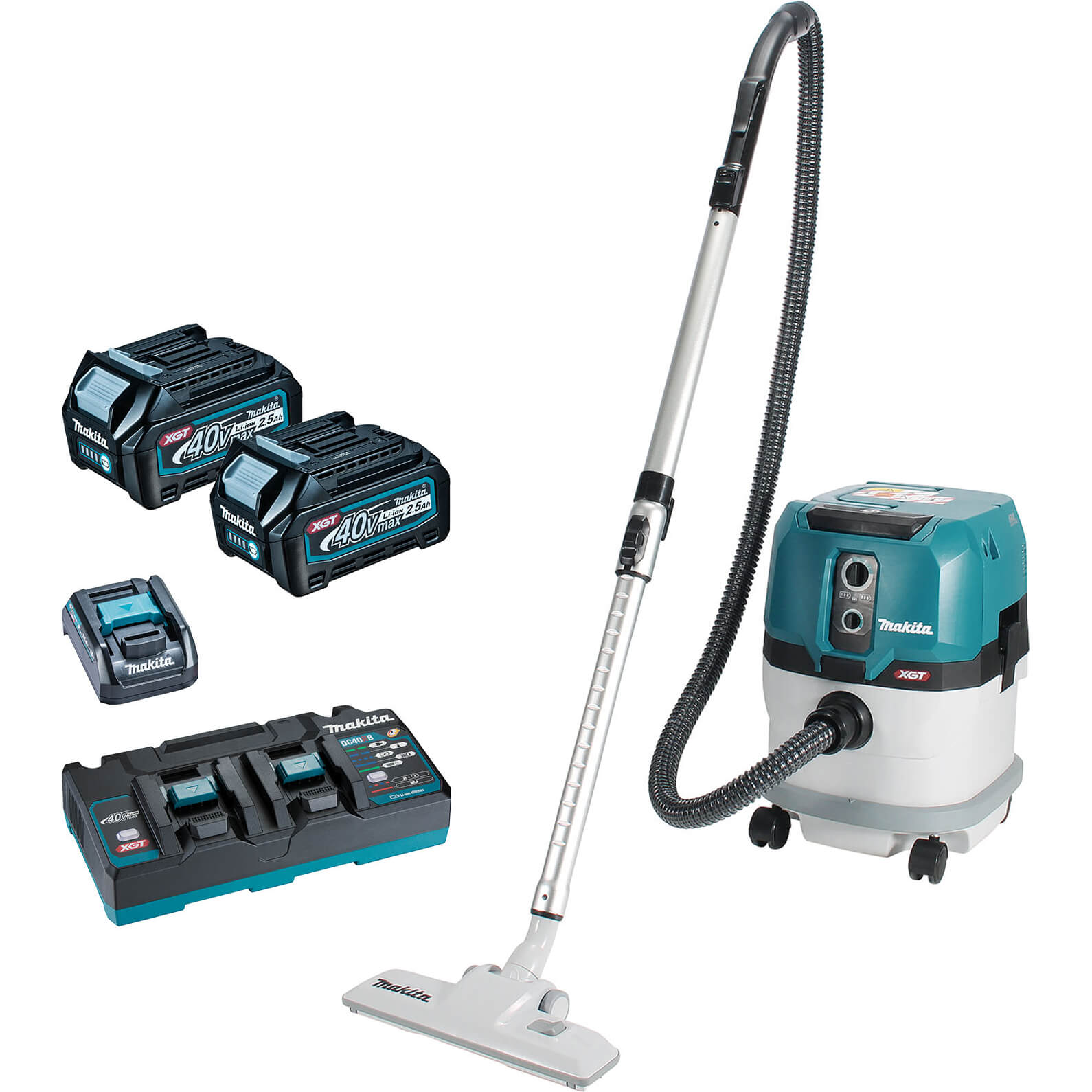 Photo of Makita Vc003gl 40v Max Xgt L Class Cordless Brushless Vacuum Cleaner 15l 2 X 2.5ah Li-ion Charger No Case