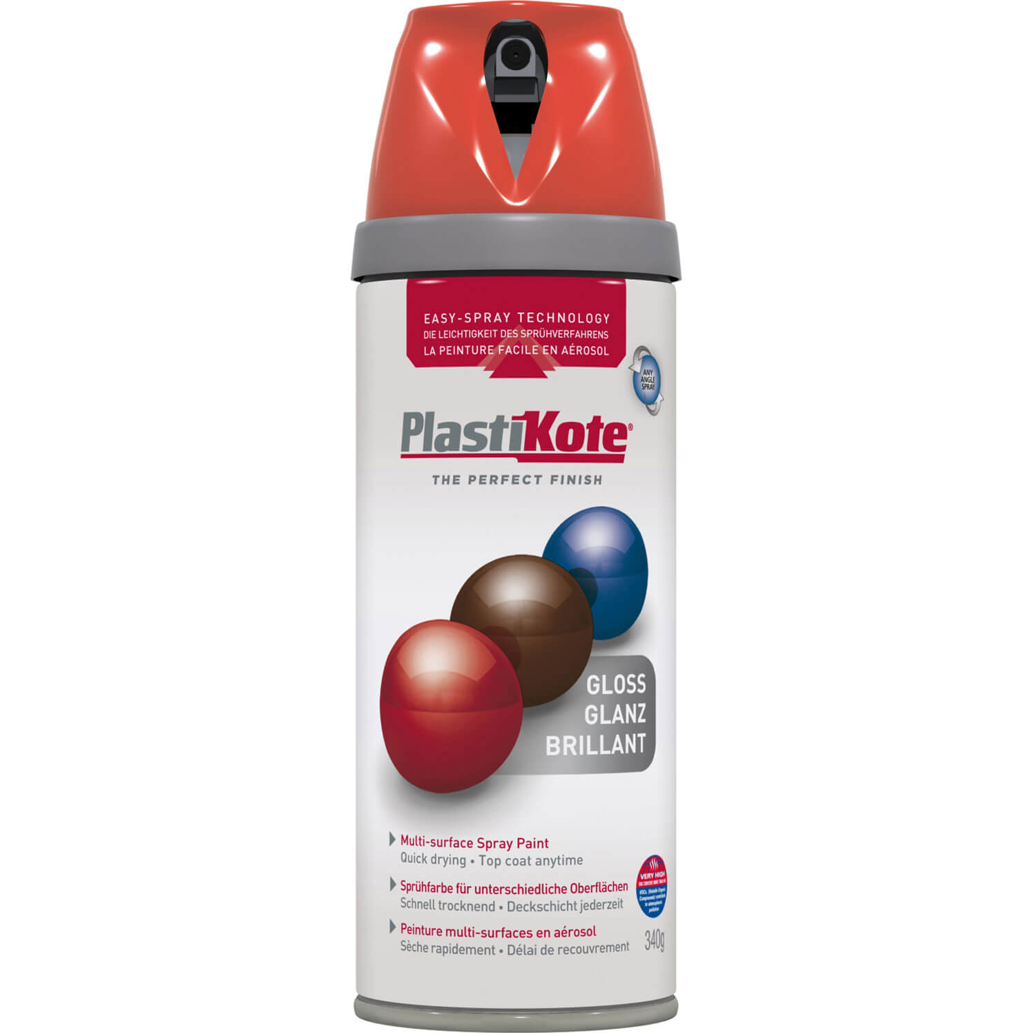 Photo of Plastikote Premium Gloss Aerosol Spray Paint Hacienda Tile 400ml