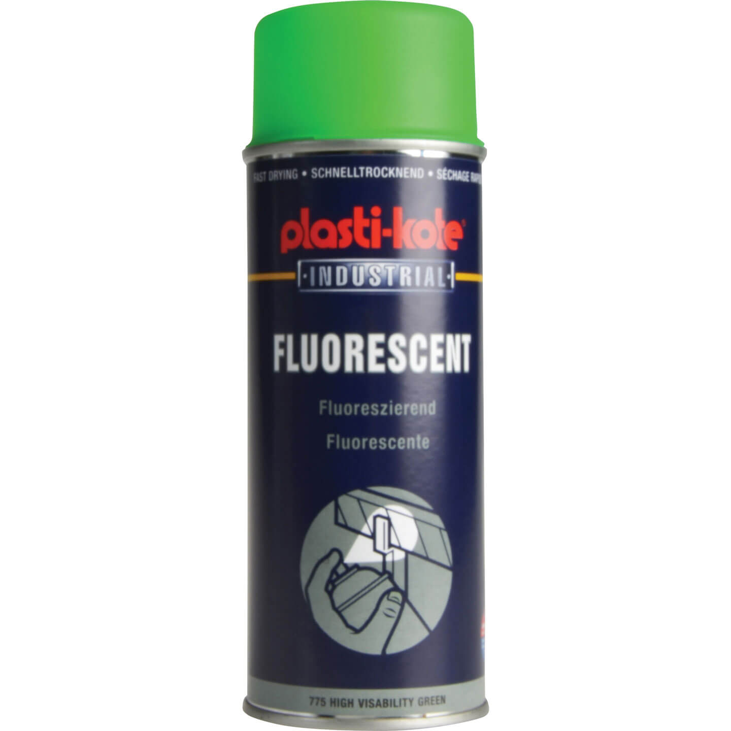 Photo of Plastikote Hi Vis Aerosol Spray Paint Green 400ml