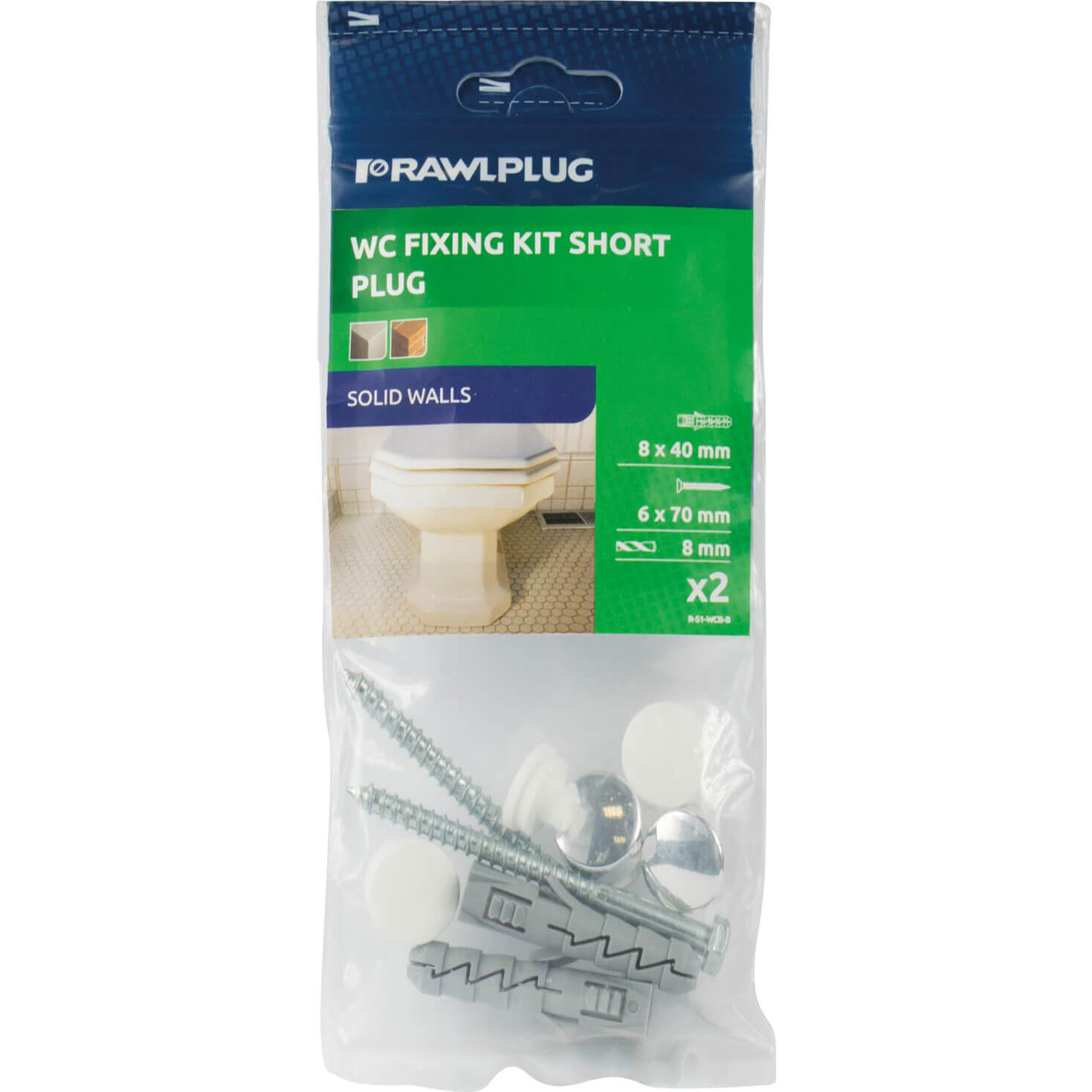 Photo of Plasplugs Wc Pedestal Fixing Kit For Solid Walls