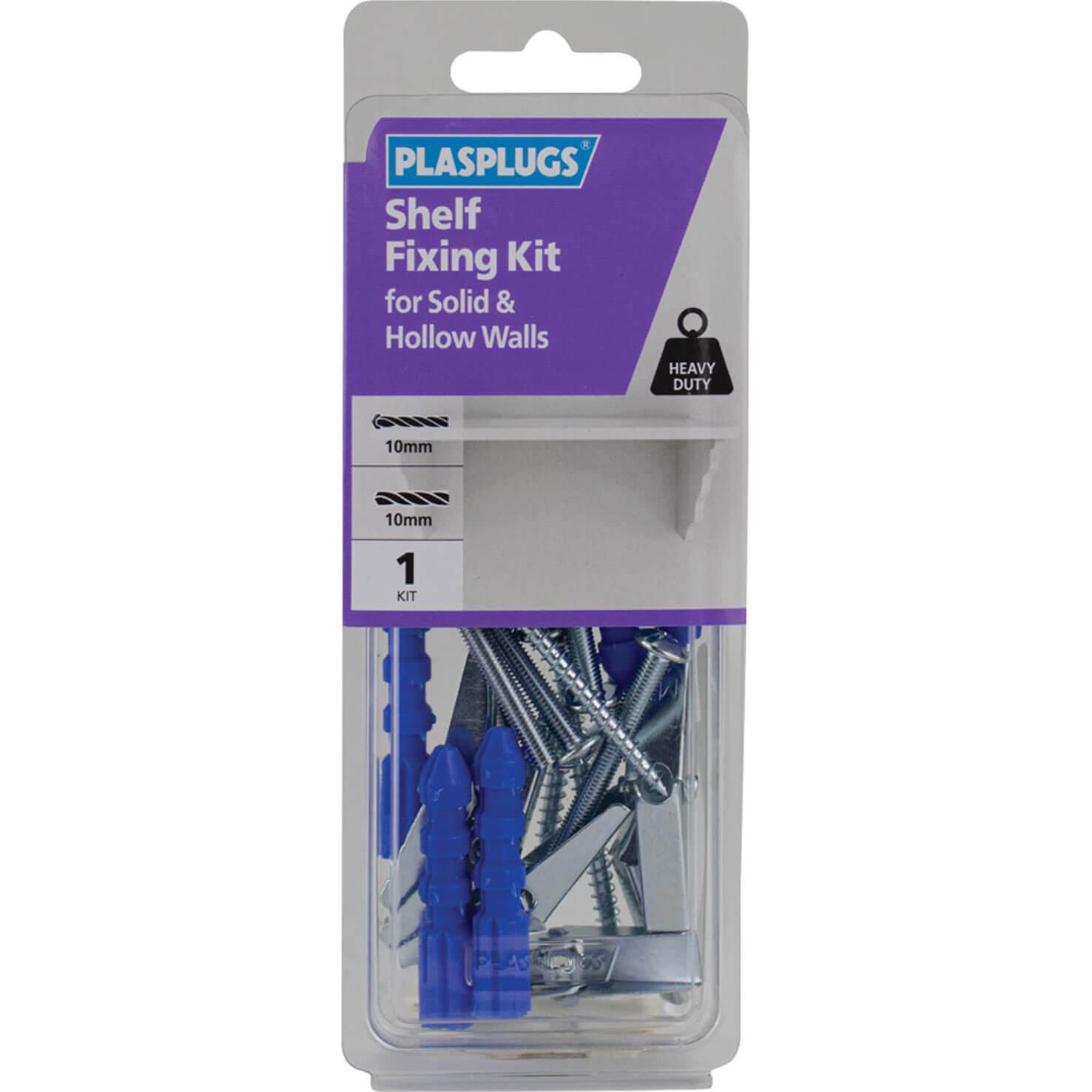 Photo of Plasplugs Shelf Fixing Kit For Solid And Hollow Walls