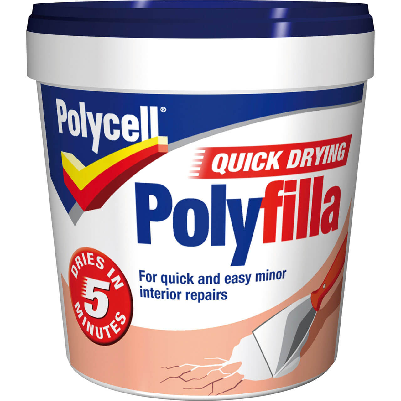 Photo of Polycell Multi Purpose Quick Drying Polyfilla Tub 1000g
