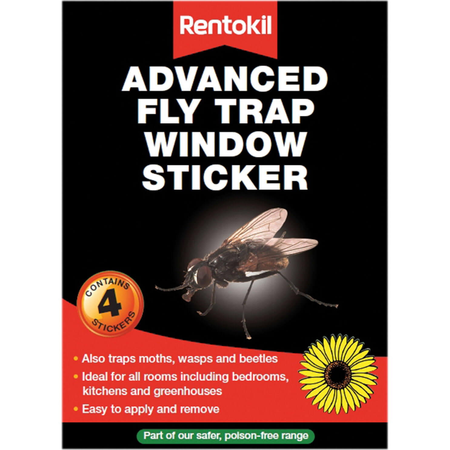 Photo of Rentokil Advanced Window Fly Traps Pack Of 4