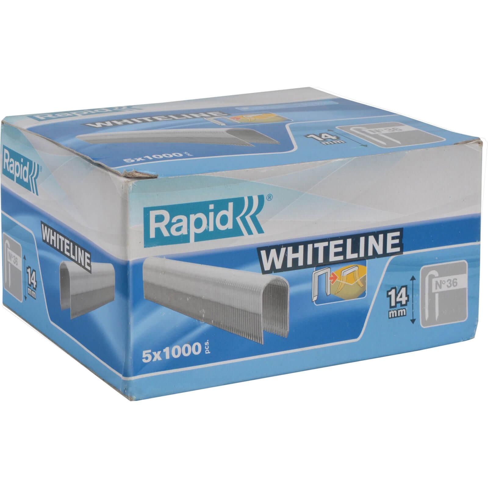 Photo of Rapid 28 White Staples 14mm Pack Of 5000