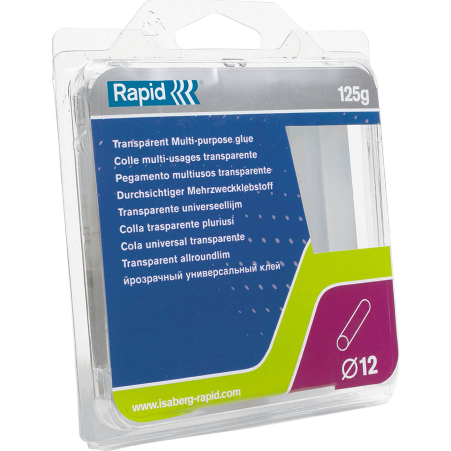 Photo of Rapid Multi Purpose Transparent Glue Sticks 12mm 94mm Pack Of 13