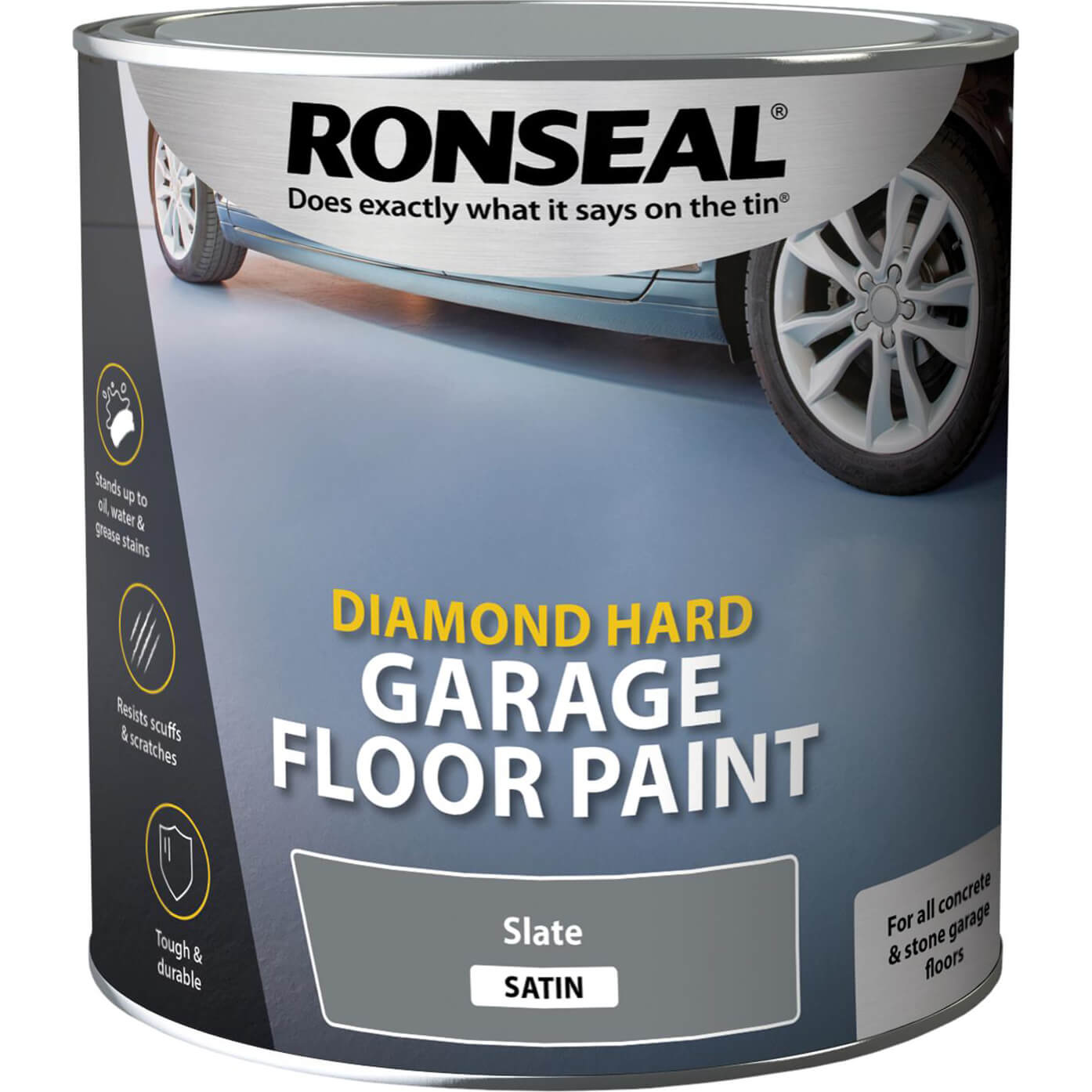 Photo of Ronseal Diamond Hard Garage Floor Paint Slate 2.5l