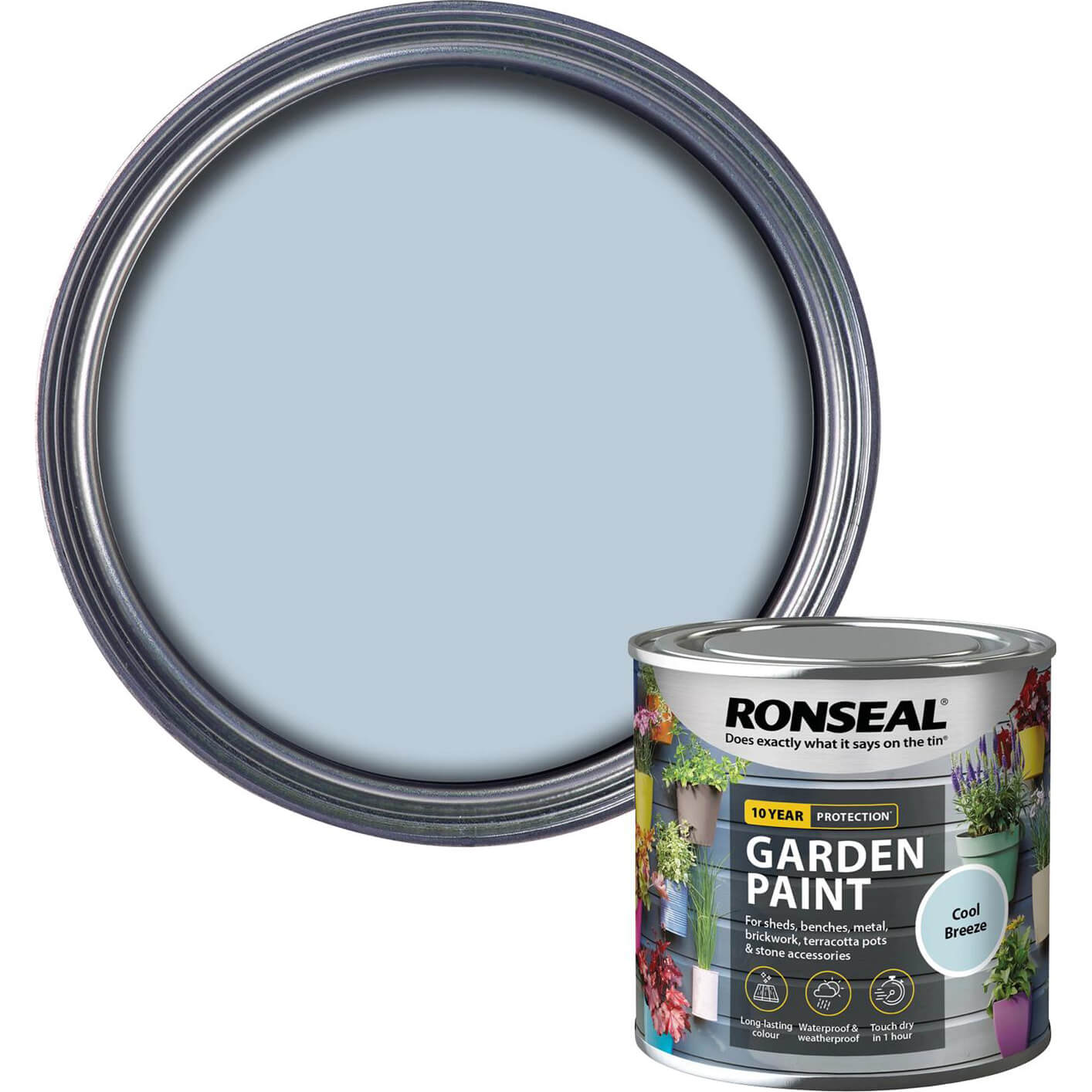 Photo of Ronseal General Purpose Garden Paint Cool Breeze 250ml