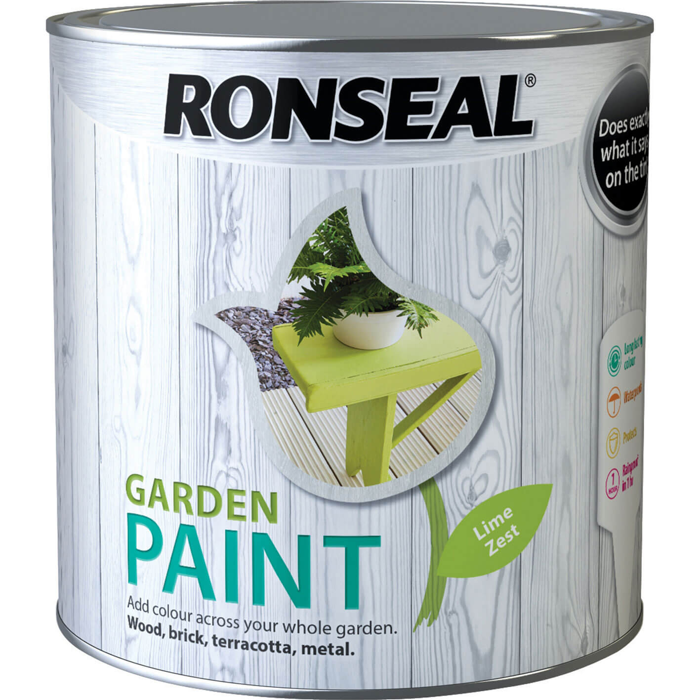 Photo of Ronseal General Purpose Garden Paint Lime Zest 2.5l