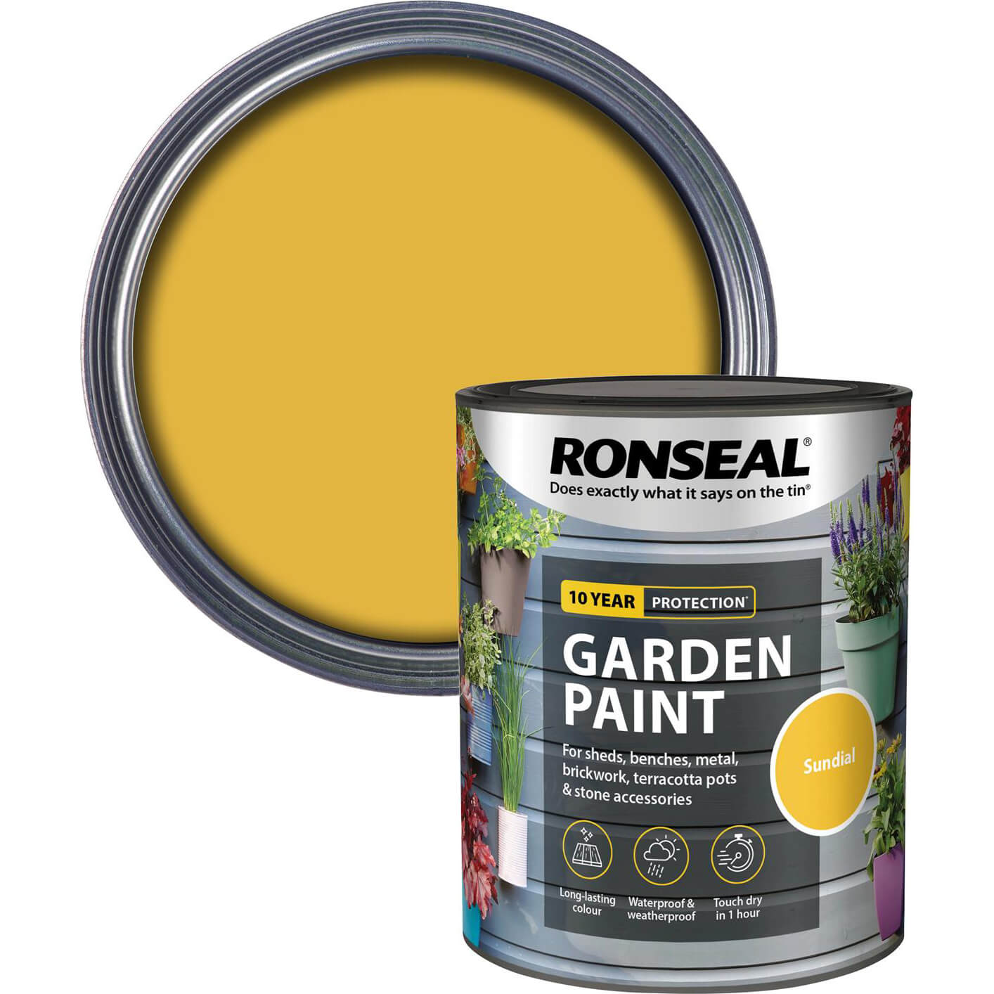 Photo of Ronseal General Purpose Garden Paint Sundial 750ml