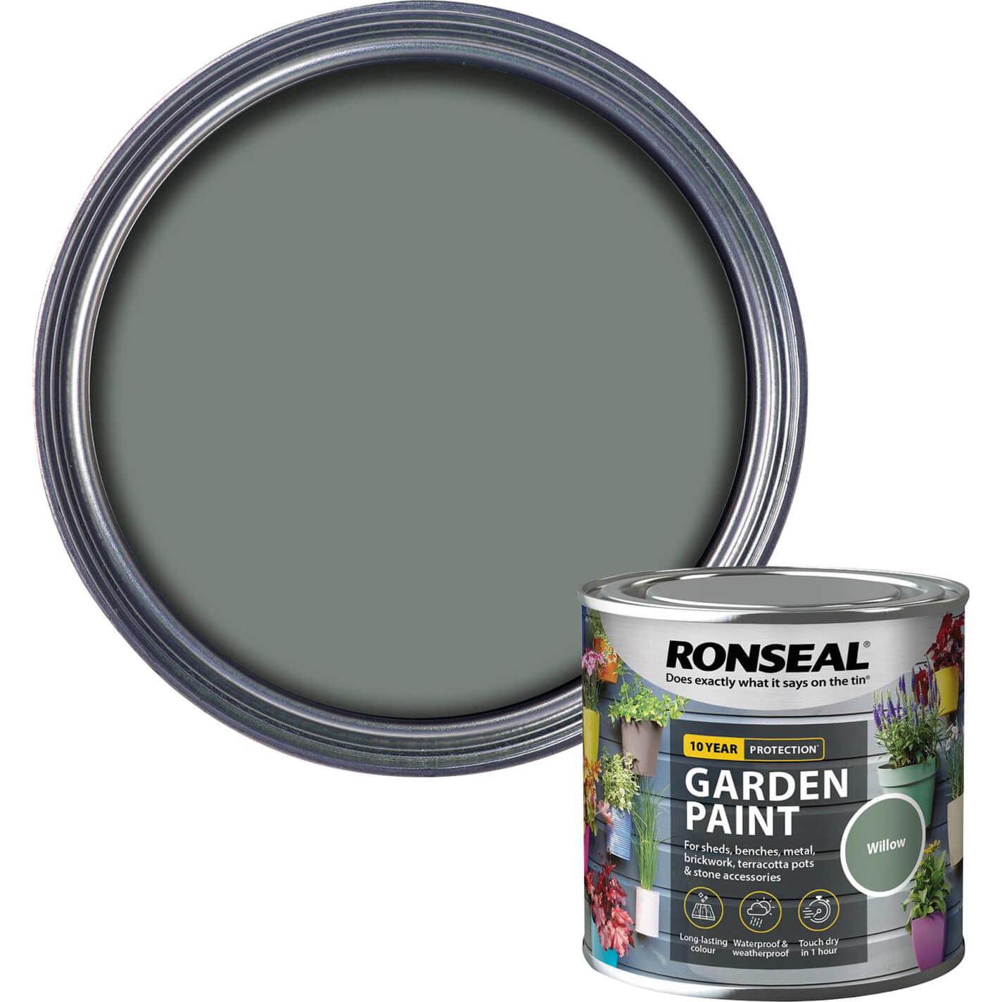 Photo of Ronseal General Purpose Garden Paint Willow 250ml