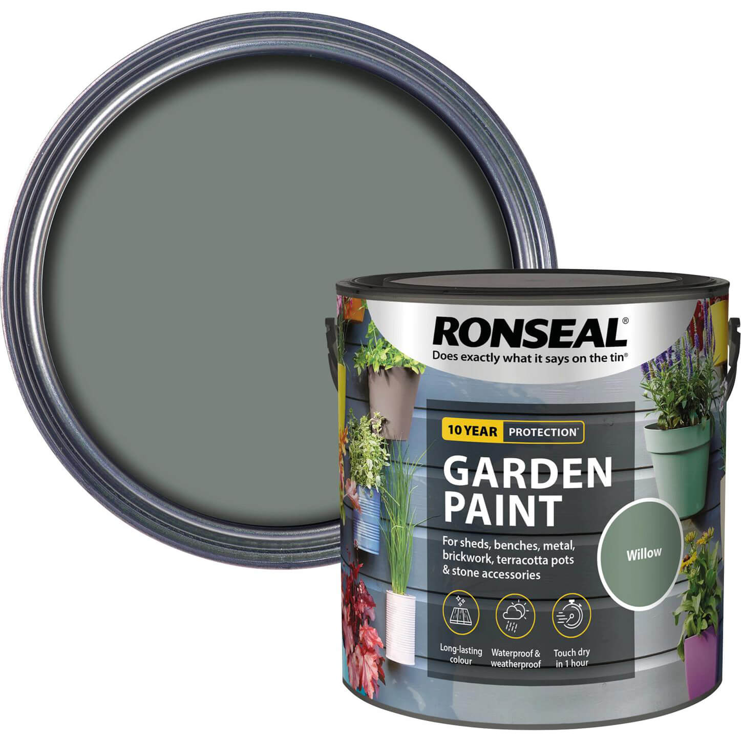 Photo of Ronseal General Purpose Garden Paint Willow 2.5l