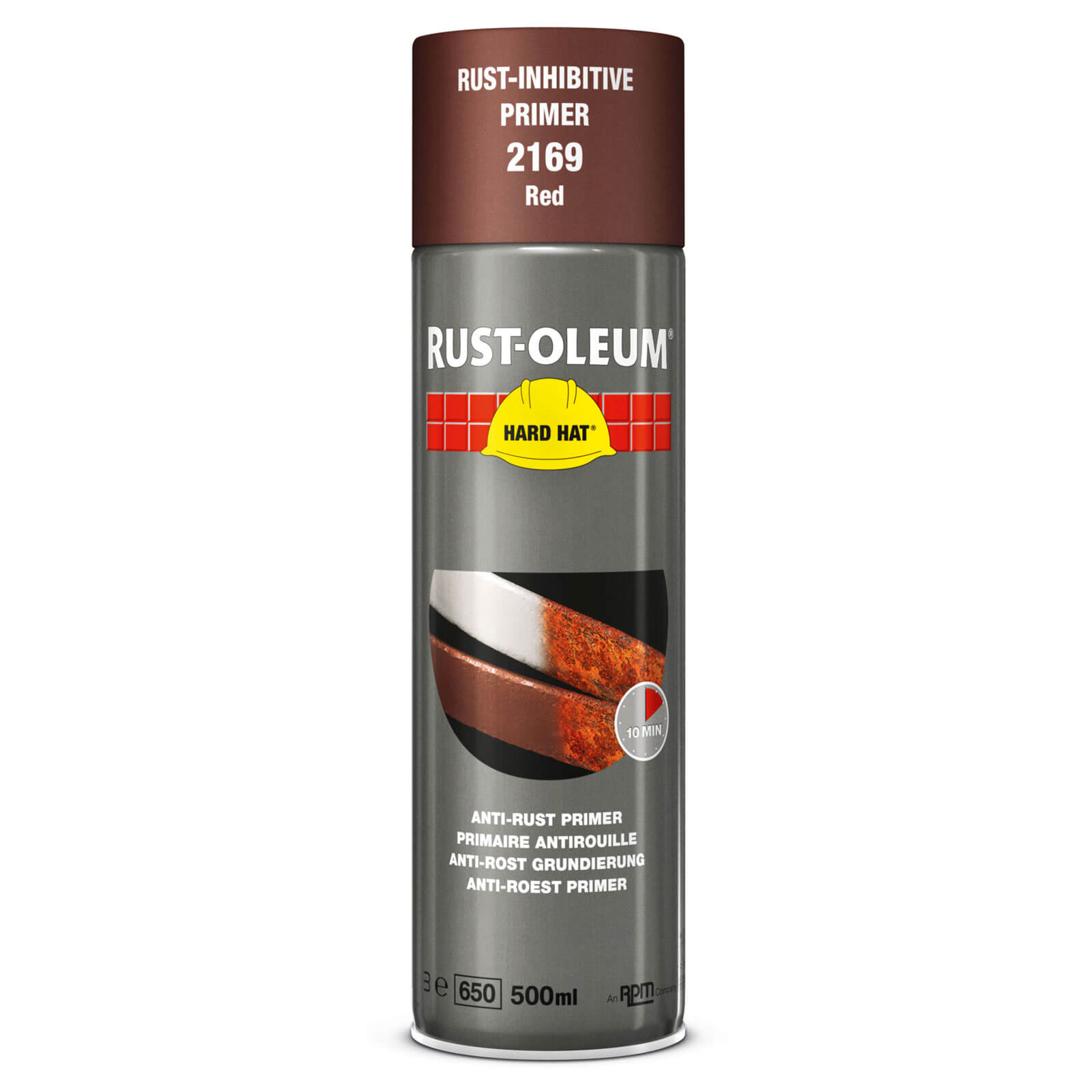Photo of Rust Oleum Hard Hat Metal Primer Spray Paint Red 500ml