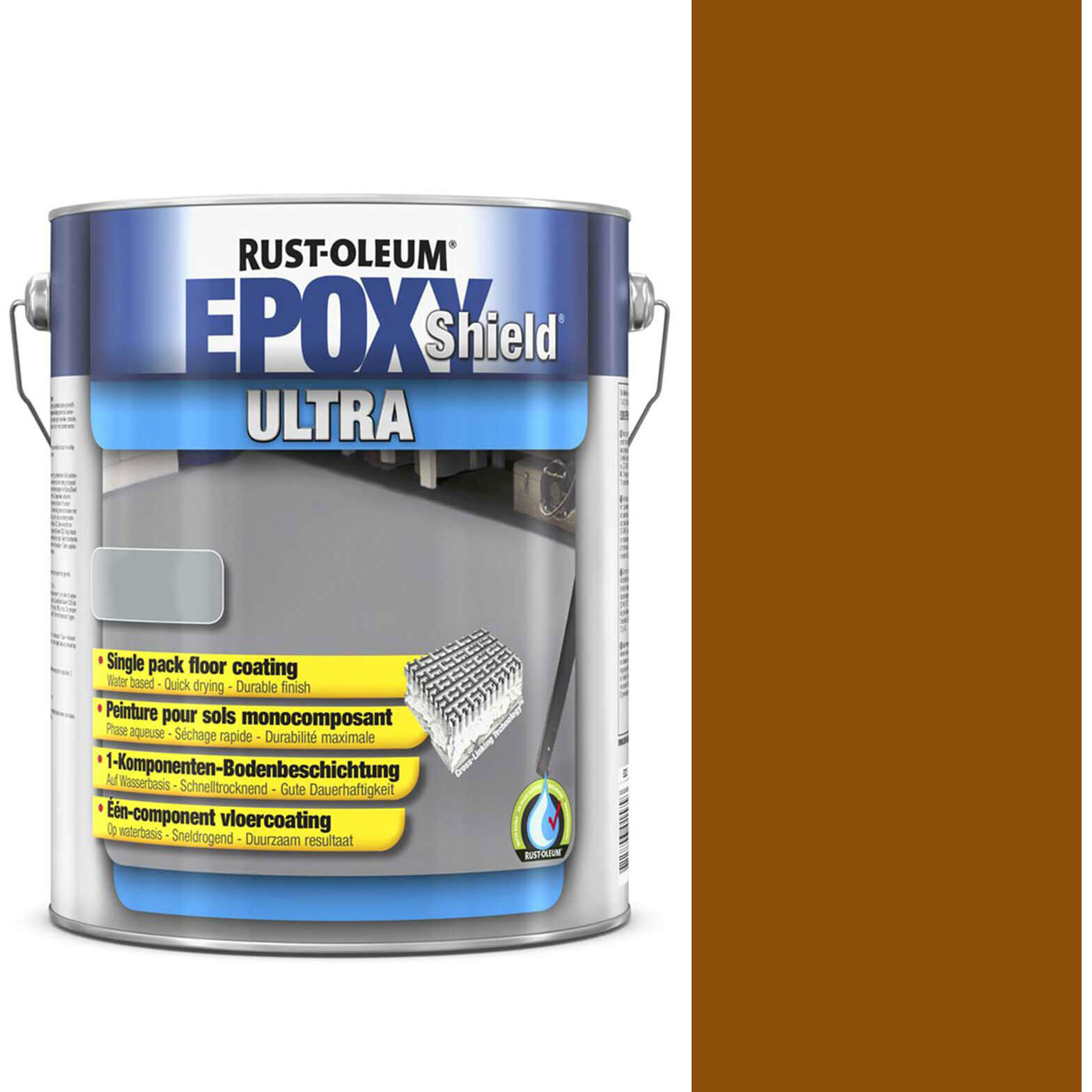 Photo of Rust Oleum Epoxy Shield Ultra Floor Coating Paint English Red 5l