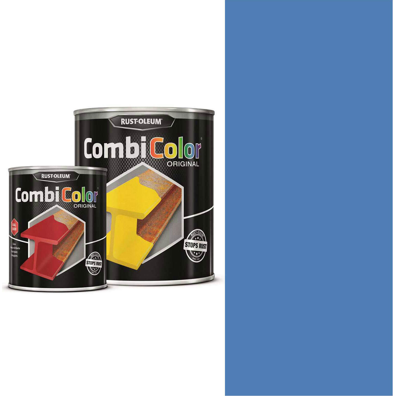 Photo of Rust Oleum Combicolor Metal Protection Paint Marlin Blue 2.5l