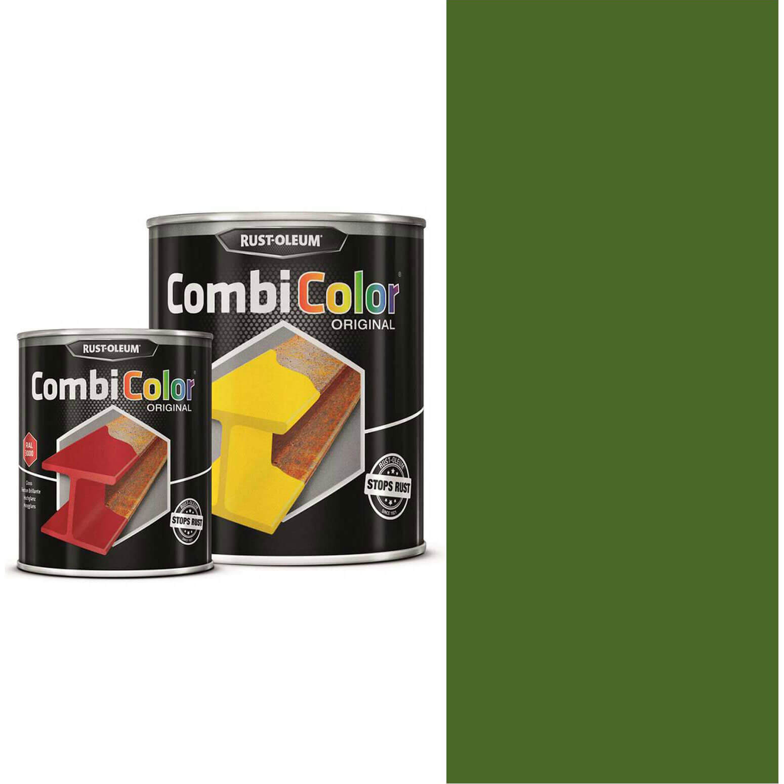 Photo of Rust Oleum Combicolor Metal Protection Paint Grass Green 750ml