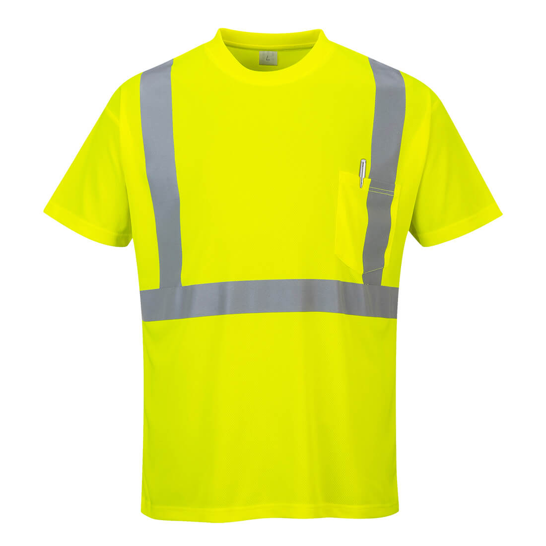 Photo of Portwest Class 2 Hi Vis Pocket T Shirt Yellow 3xl
