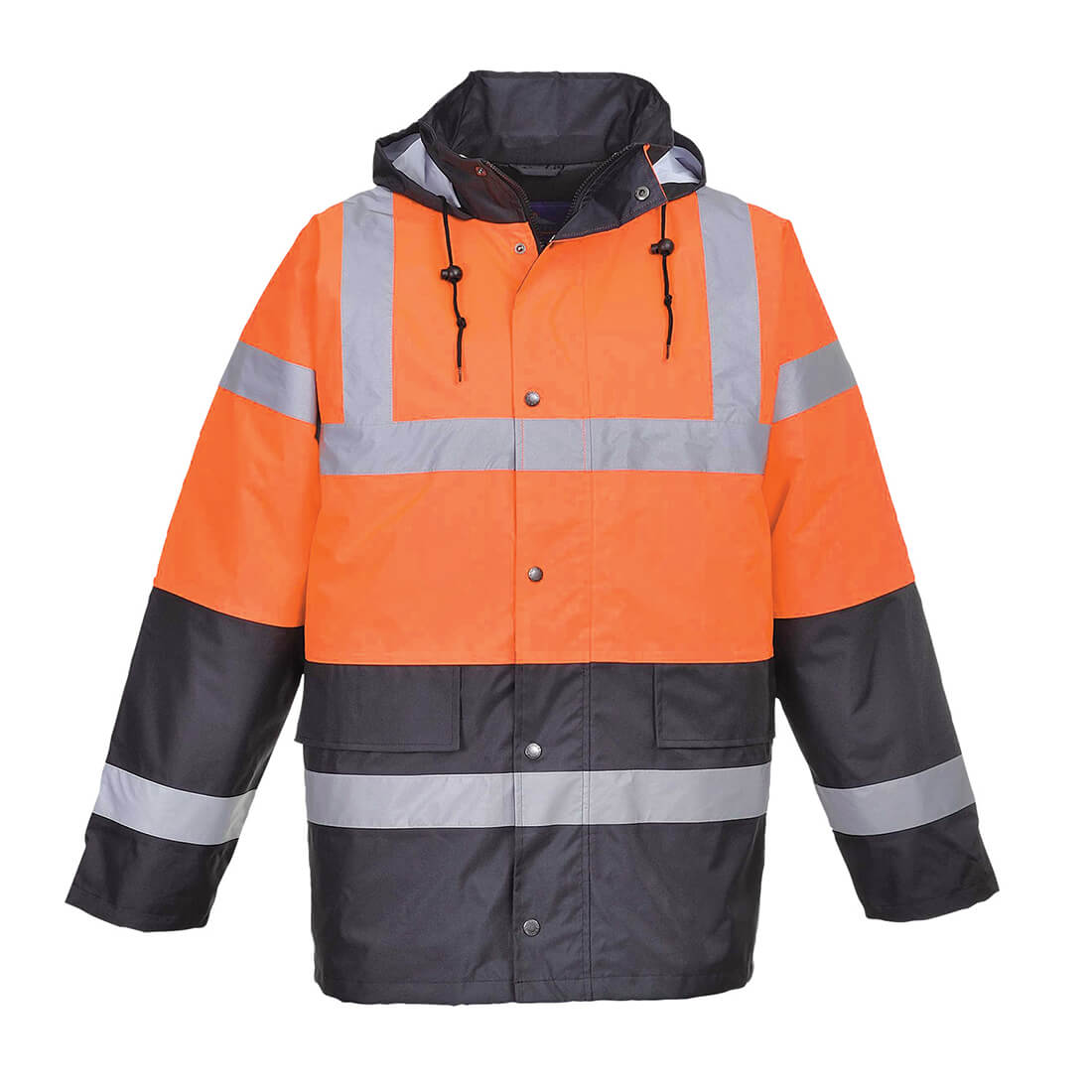 Photo of Oxford Weave 300d Class 3 Hi Vis Two Tone Traffic Jacket Orange 2xl