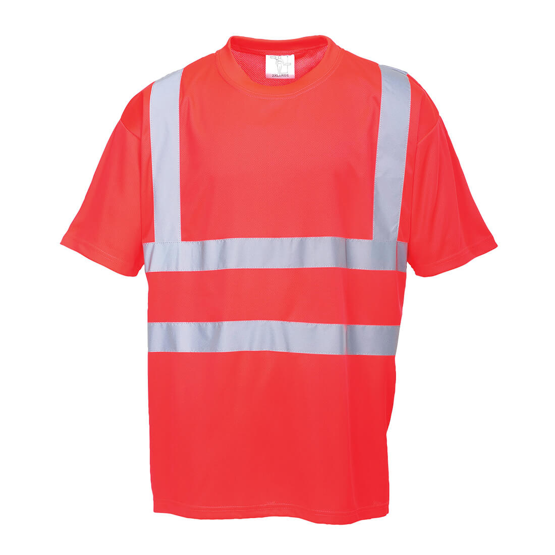 Photo of Hi Vis Mens Class 2 T Shirt Red 2xl