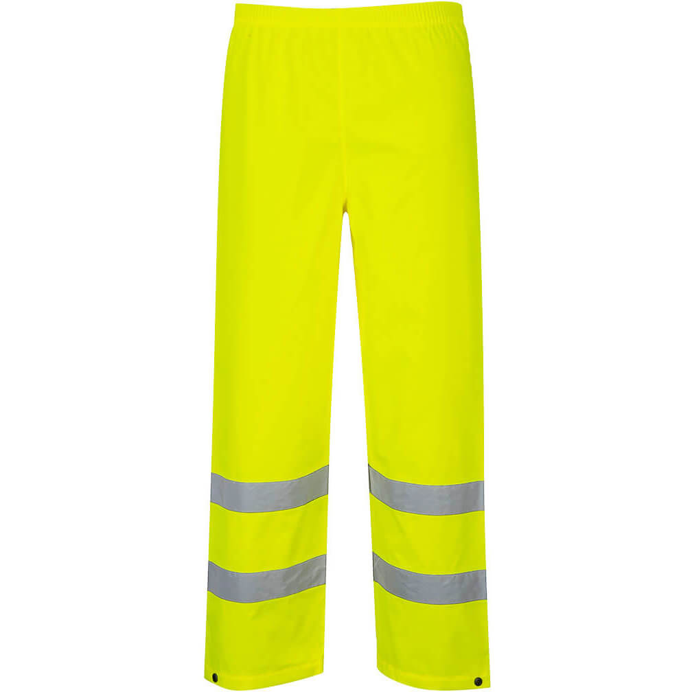 Photo of Oxford Weave 300d Class 1 Hi Vis Trousers Yellow Medium 32