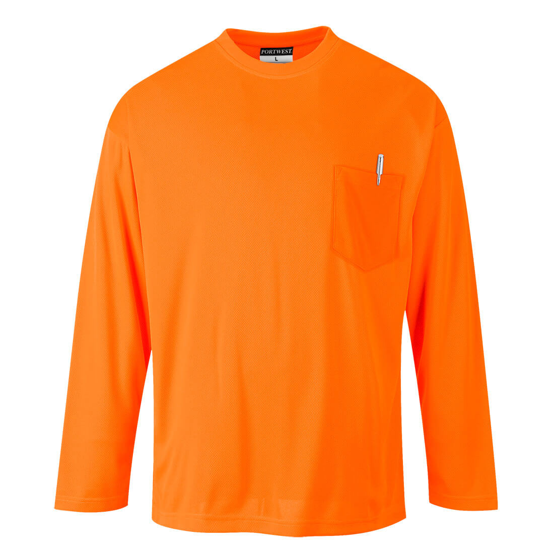 womens long sleeve orange t shirt