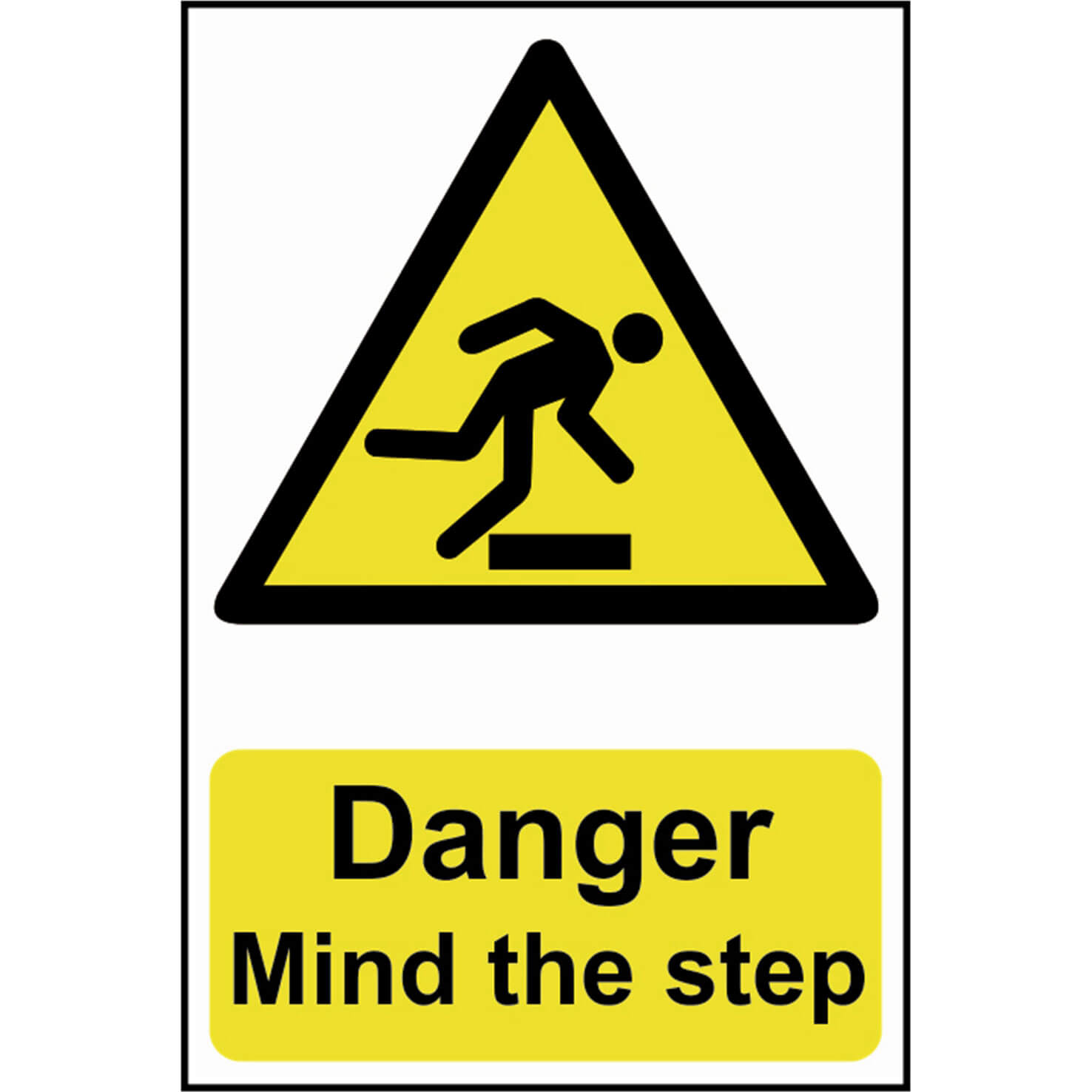 Photo of Scan Danger Mind The Step Sign 200mm 300mm Standard