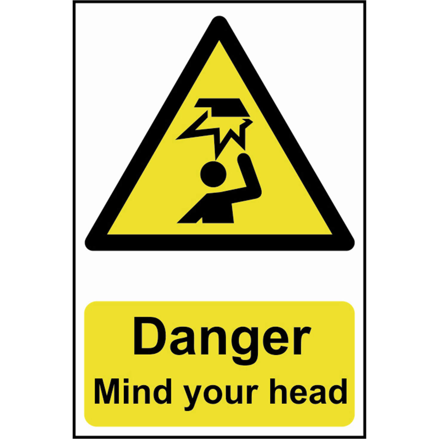 Photo of Scan Danger Mind Your Head Sign 200mm 300mm Standard