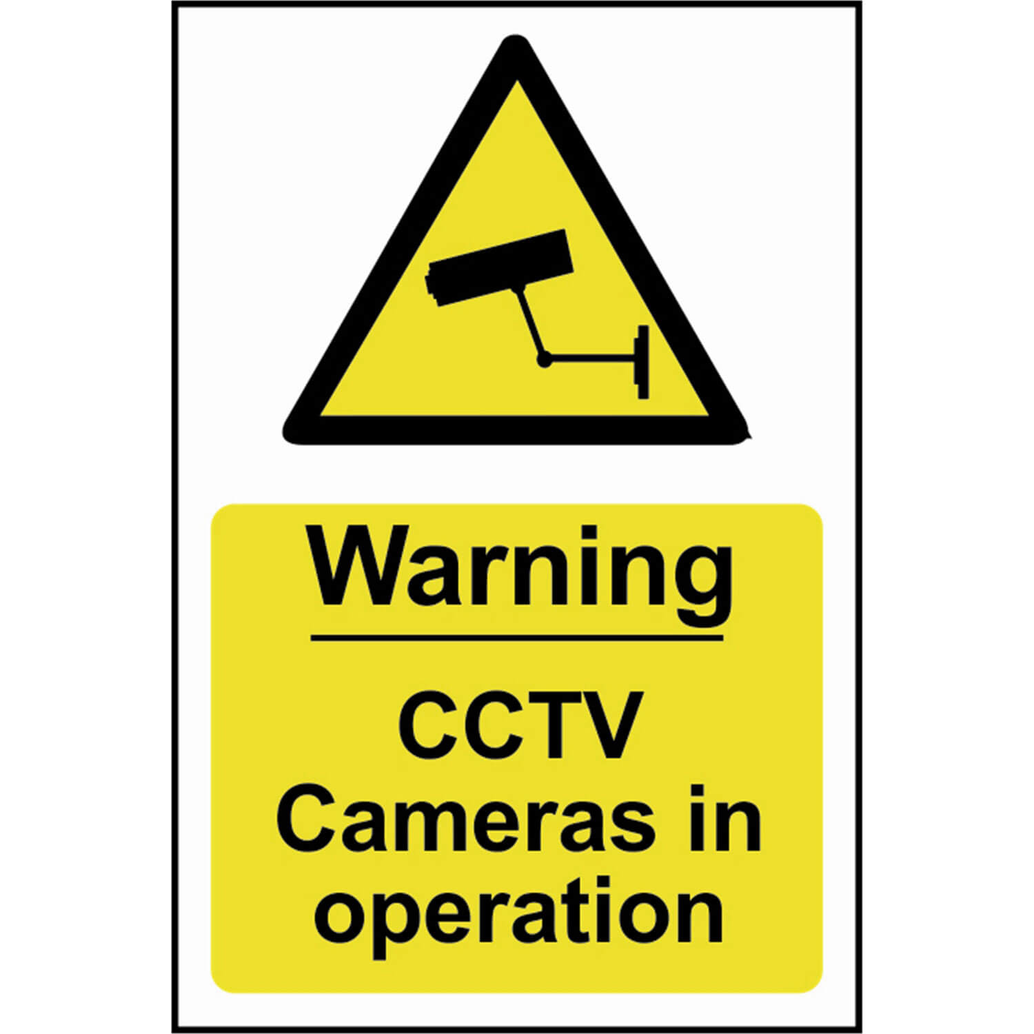 Photo of Scan Warning Cctv Cameras In Operation Sign 200mm 300mm Standard