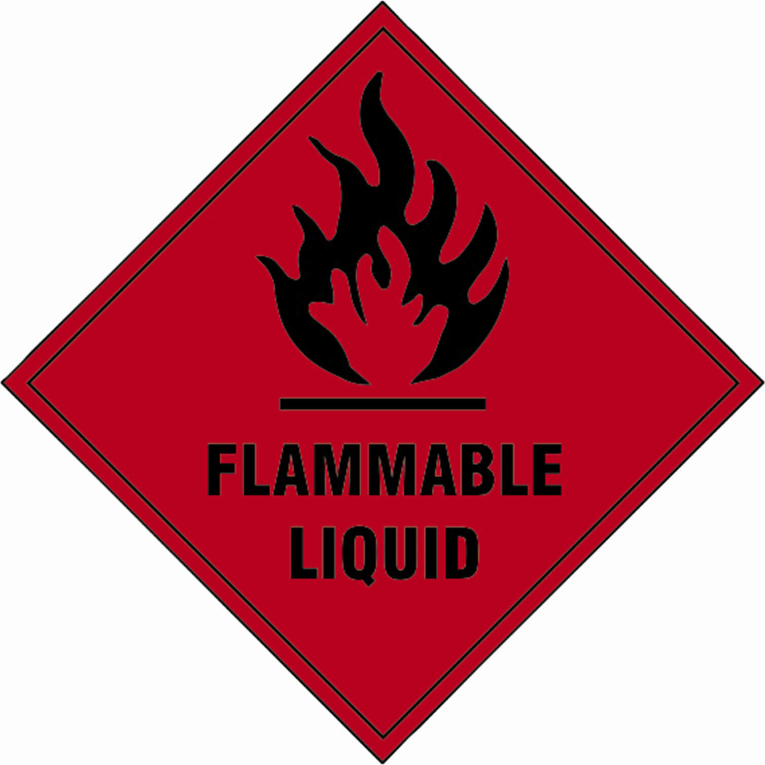 Photo of Scan Flammable Liquid Sign 100mm 100mm Standard