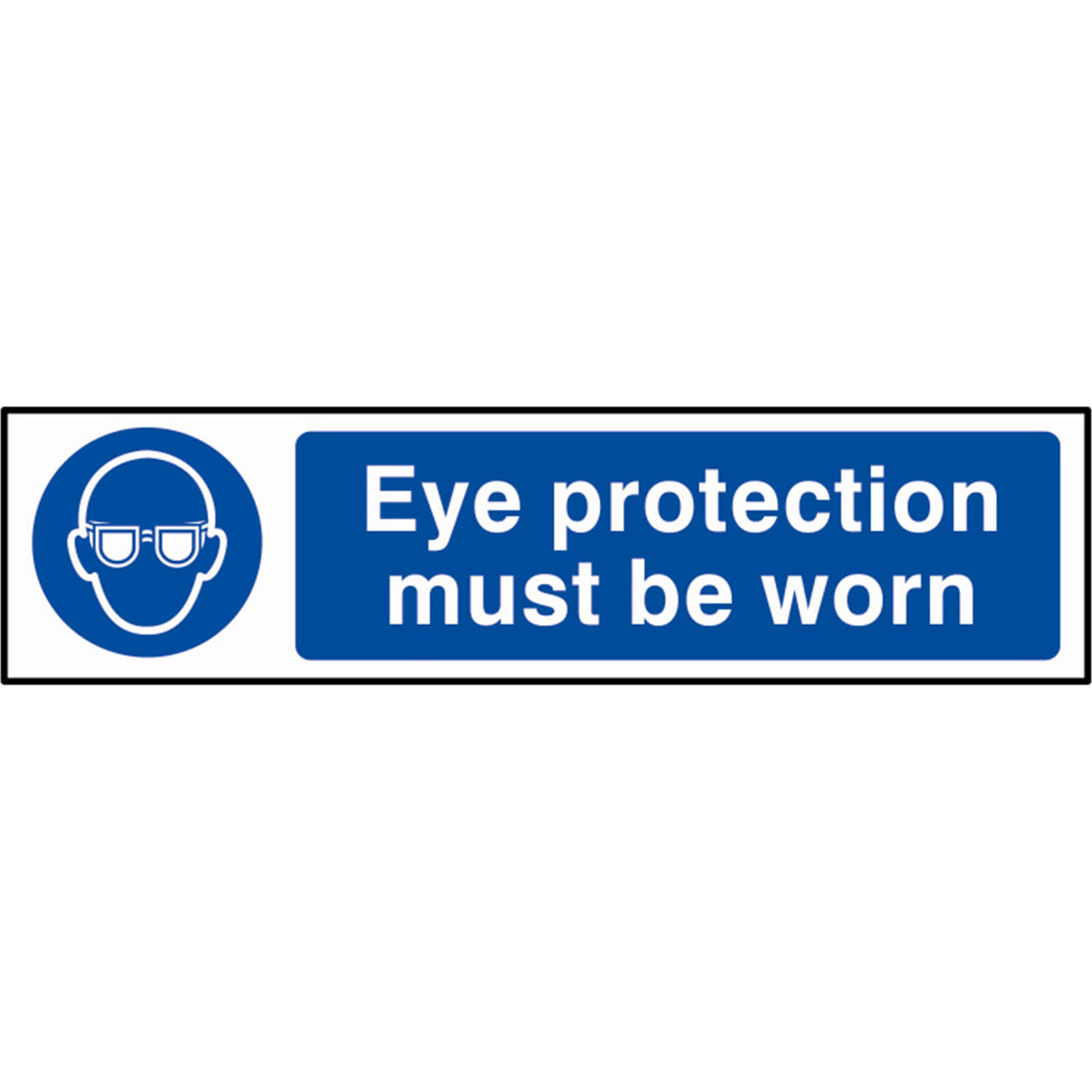 Photo of Scan Eye Protection Must Be Worn Sign 200mm 50mm Standard