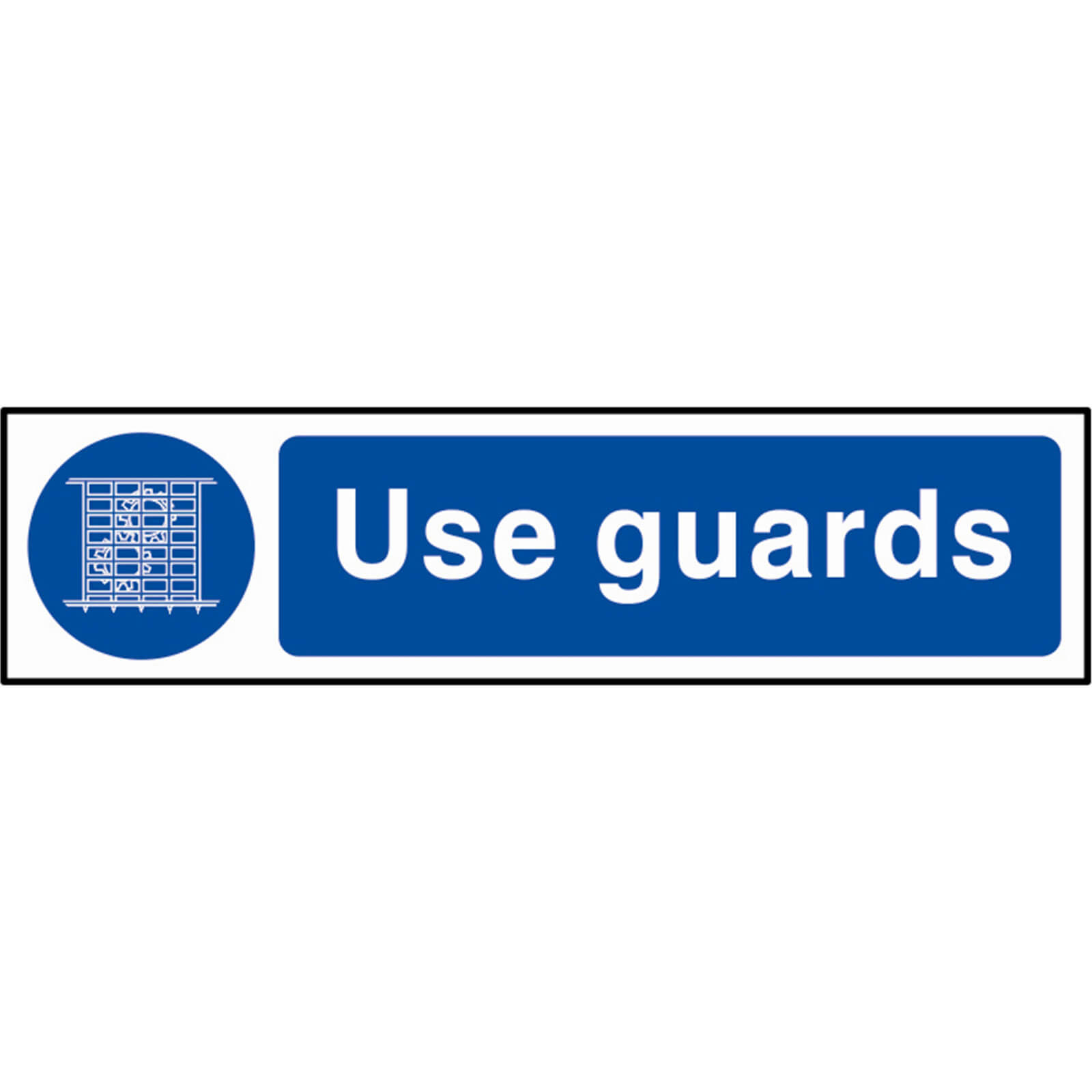 Photo of Scan Use Guards Sign 200mm 50mm Standard