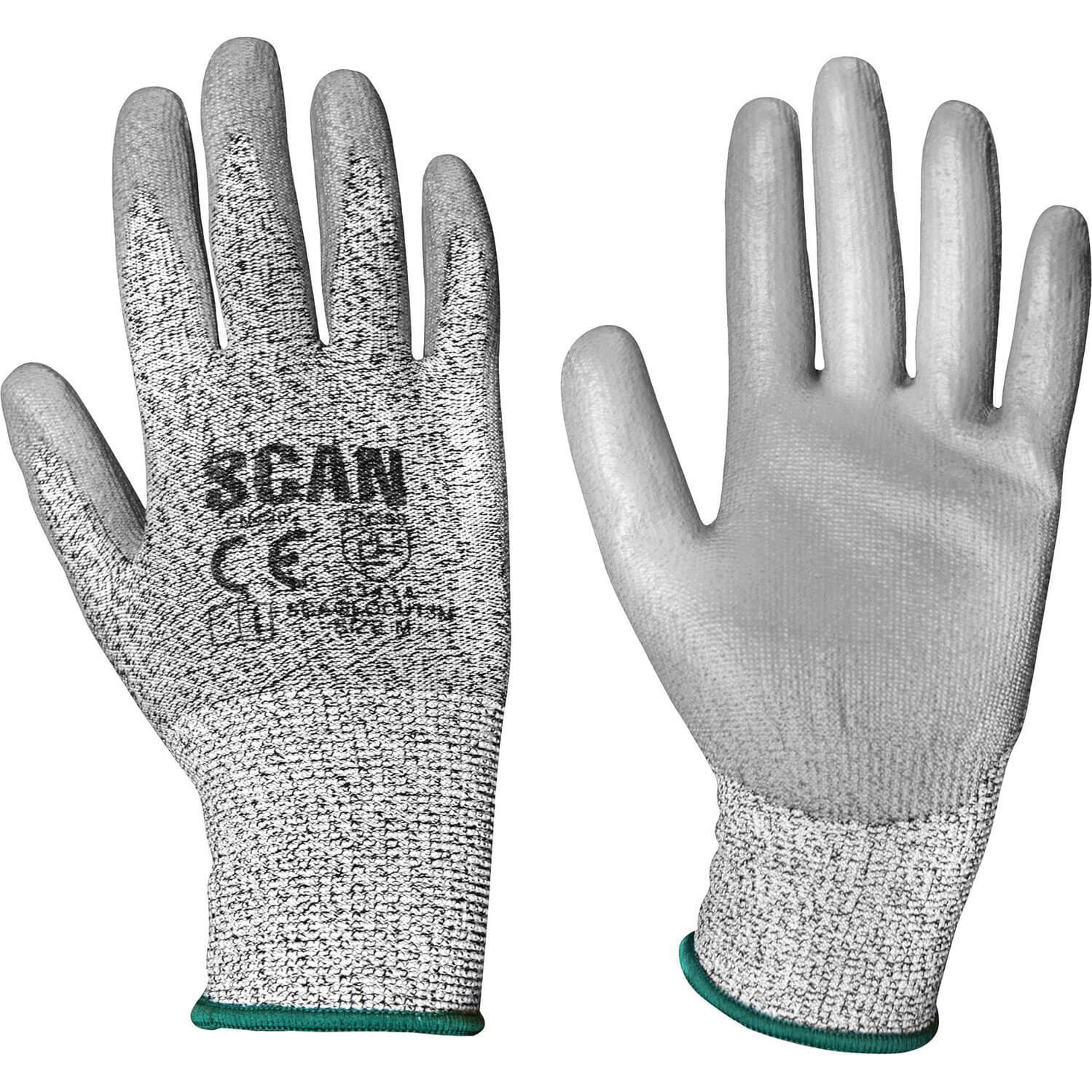 Photo of Scan Pu Coated Cut 3 Gloves Grey M
