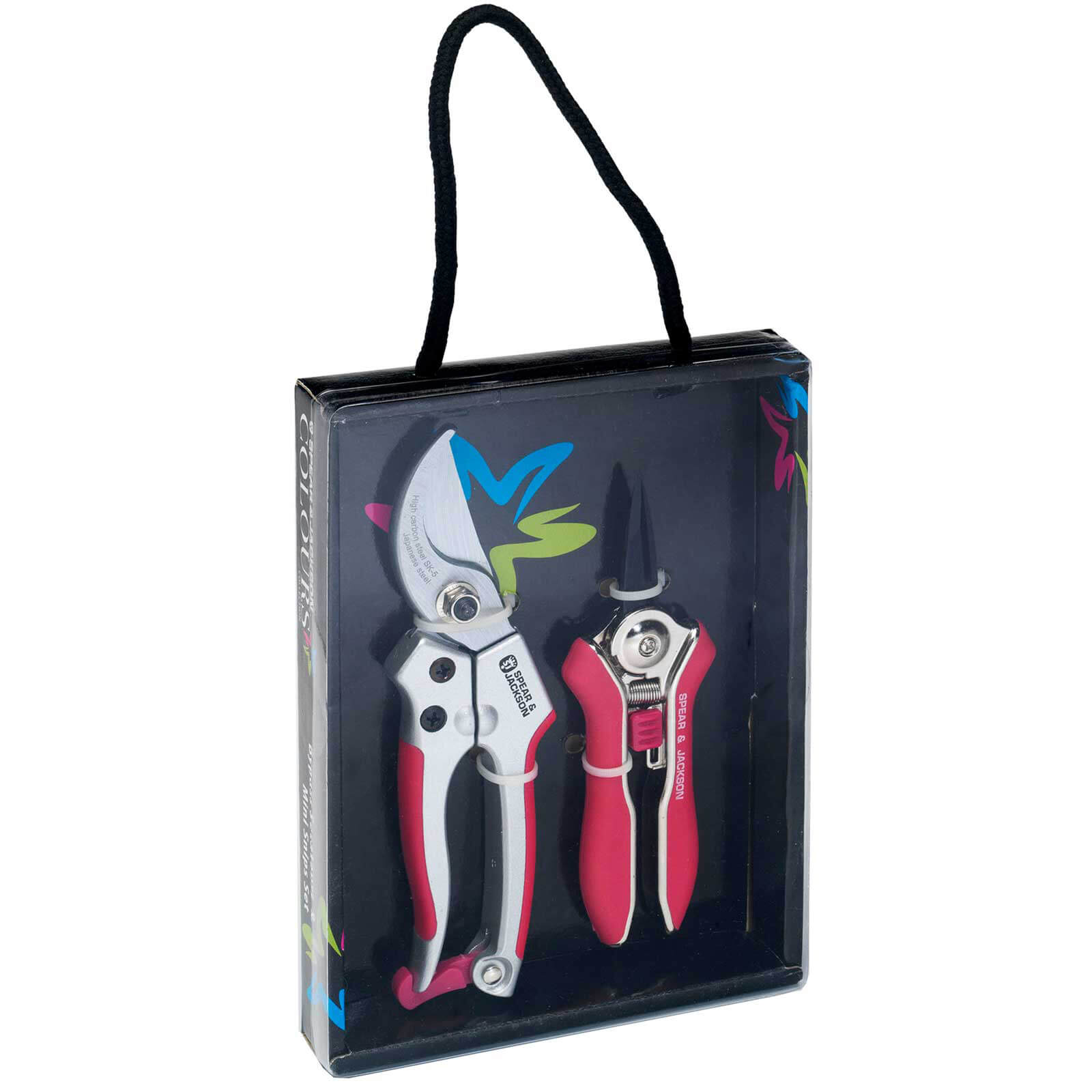 Photo of Spear And Jackson Colours Pink Bypass Secateurs And Mini Snips Set