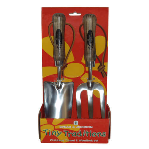 Photo of Spear And Jackson Tiny Traditions Childrens Trowel And Weedfork Set