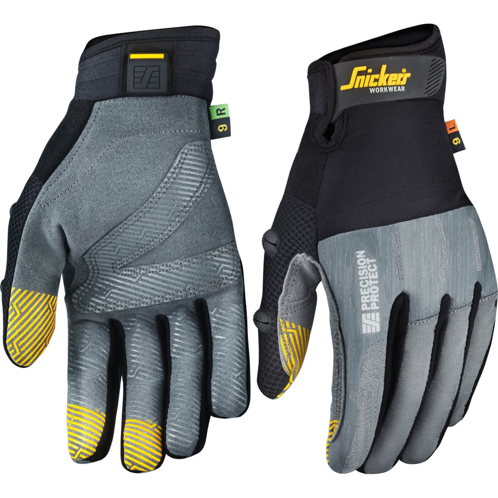 Photo of Snickers 9574 Precision Protect Work Gloves Black / Grey Xl
