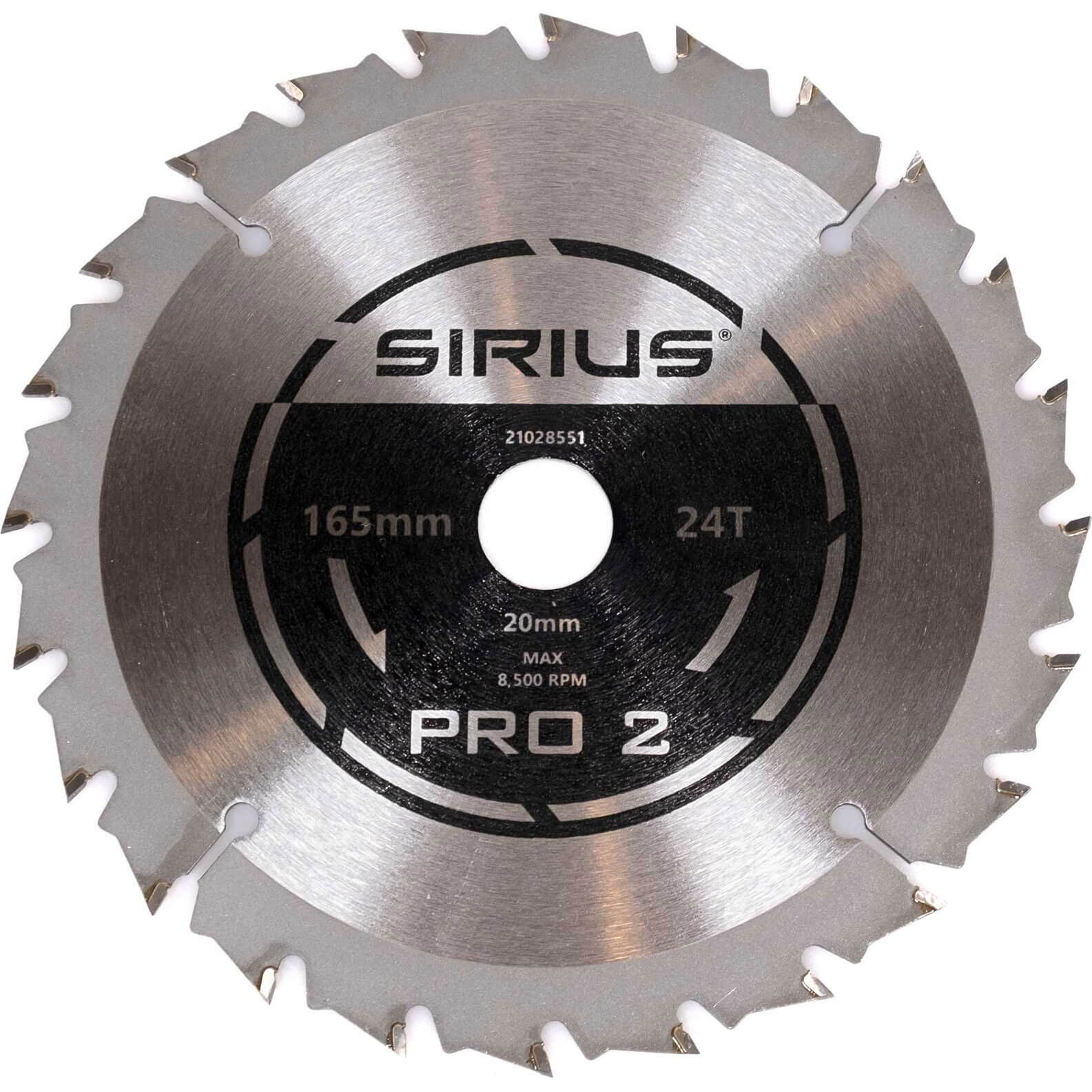 Photo of Sirius Pro 2 165mm Cordless Circular Saw Blade 165mm 24t 20mm