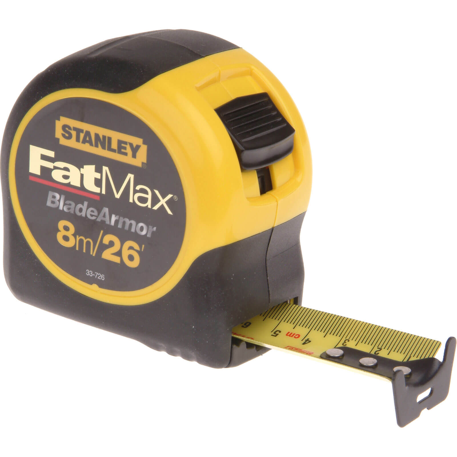 Photo of Stanley Fatmax Blade Armor Tape Measure Imperial & Metric 26ft / 8m 32mm