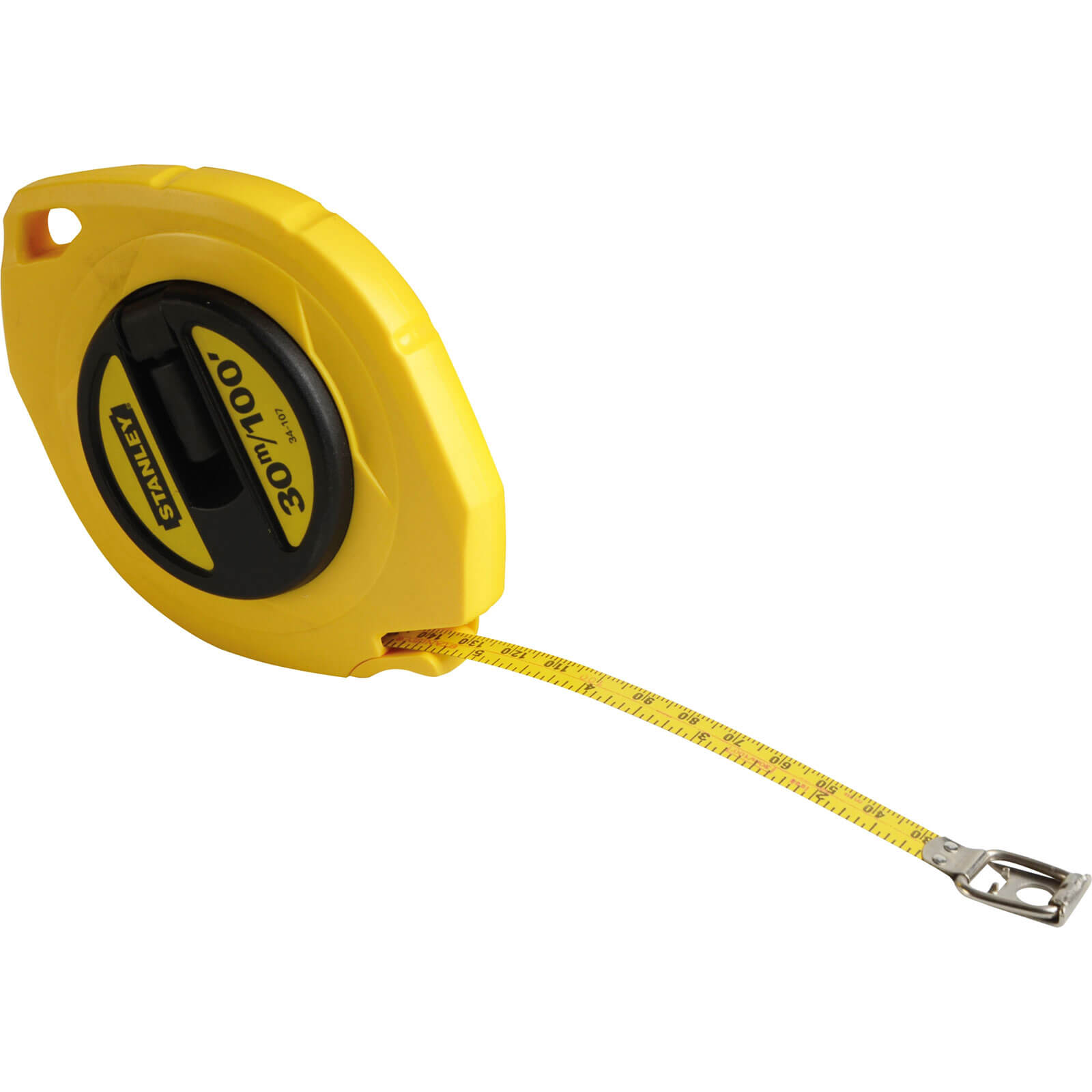 Photo of Stanley Closed Case Steel Tape Measure Imperial & Metric 100ft / 30m 9.5mm