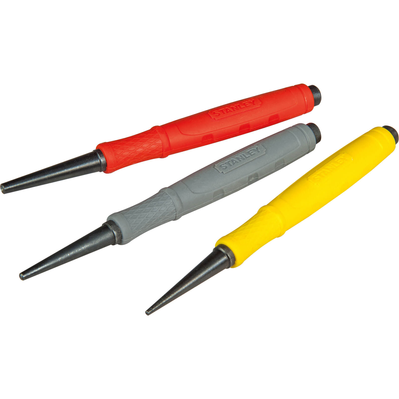 Photo of Stanley 3 Piece Dynagrip Nail Punch Set