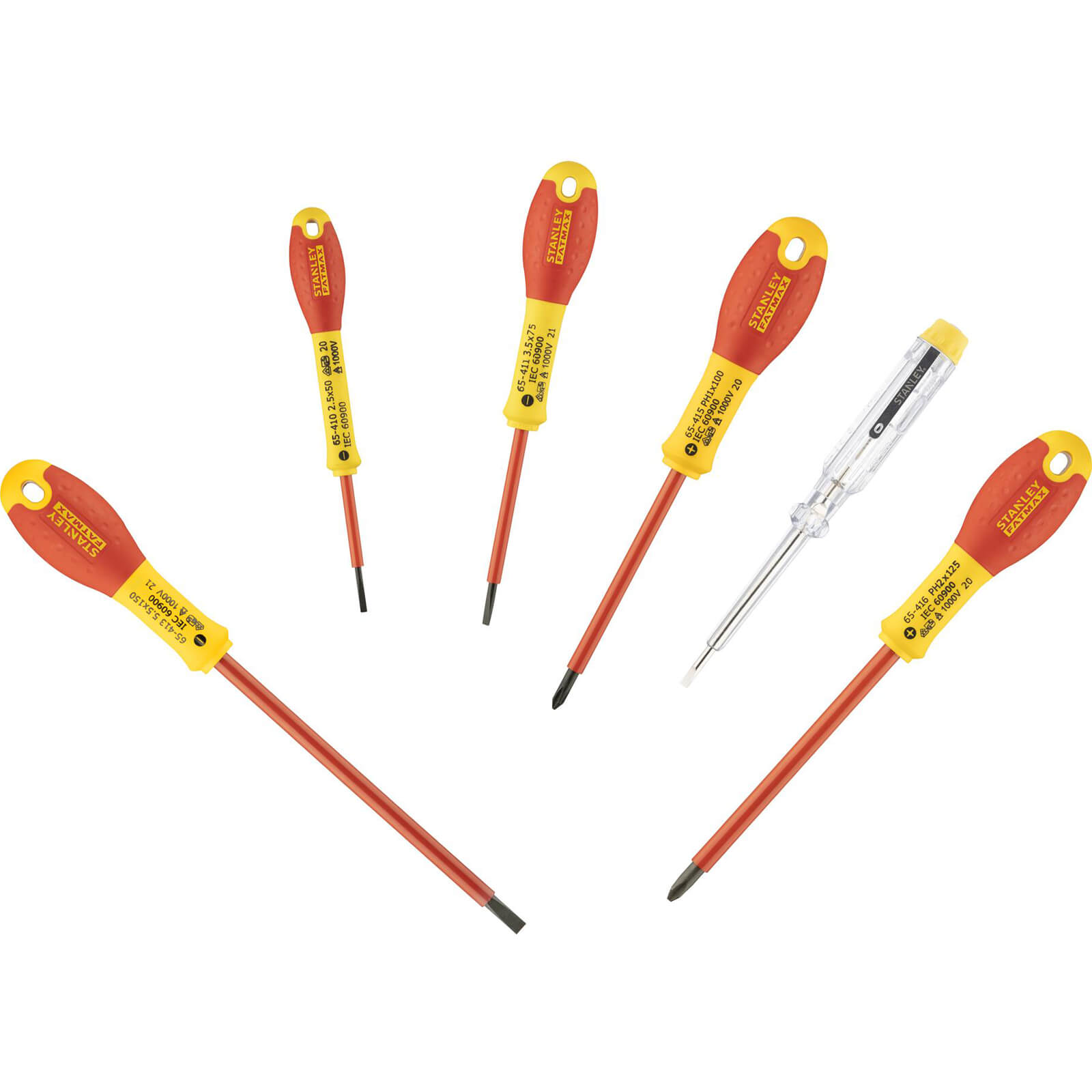 Photo of Stanley 6 Piece Fatmax Vde Insulated Screwdriver Set