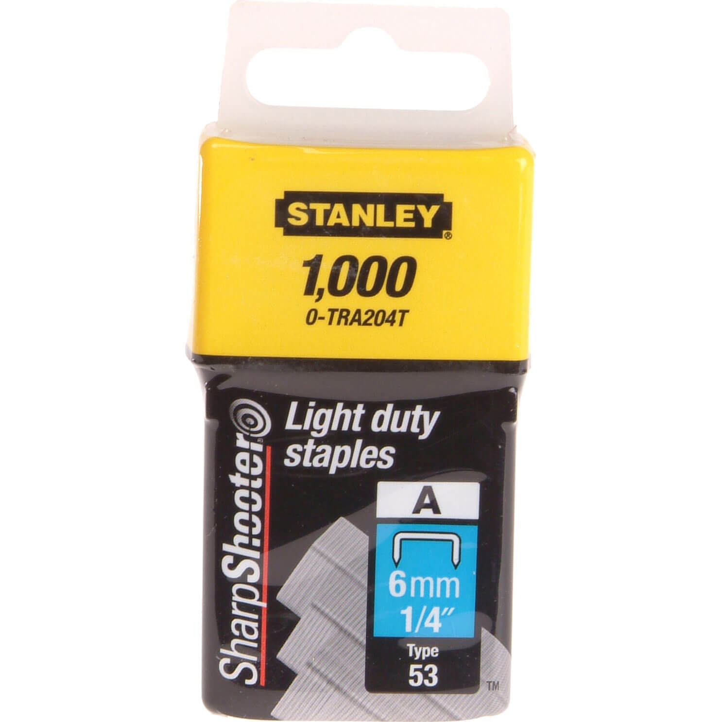 Photo of Stanley Light Duty Staples 6mm Pack Of 1000