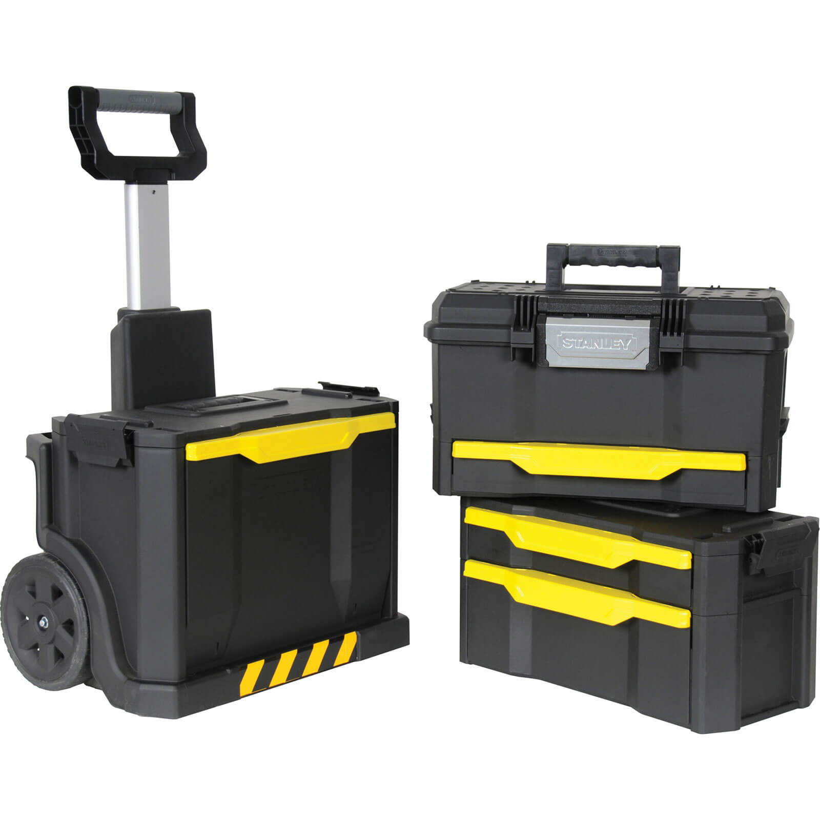 Photo of Stanley Rolling Wheeled Workshop Tool Box Stack