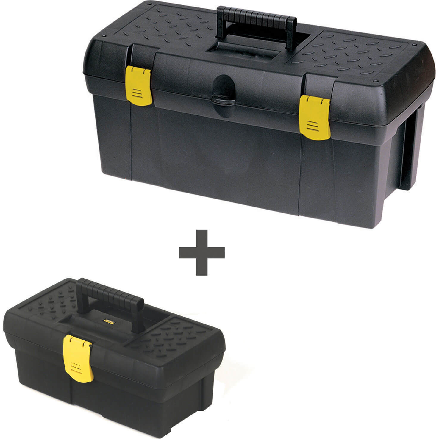 Photo of Stanley 2 Piece Plastic Tool Box Set